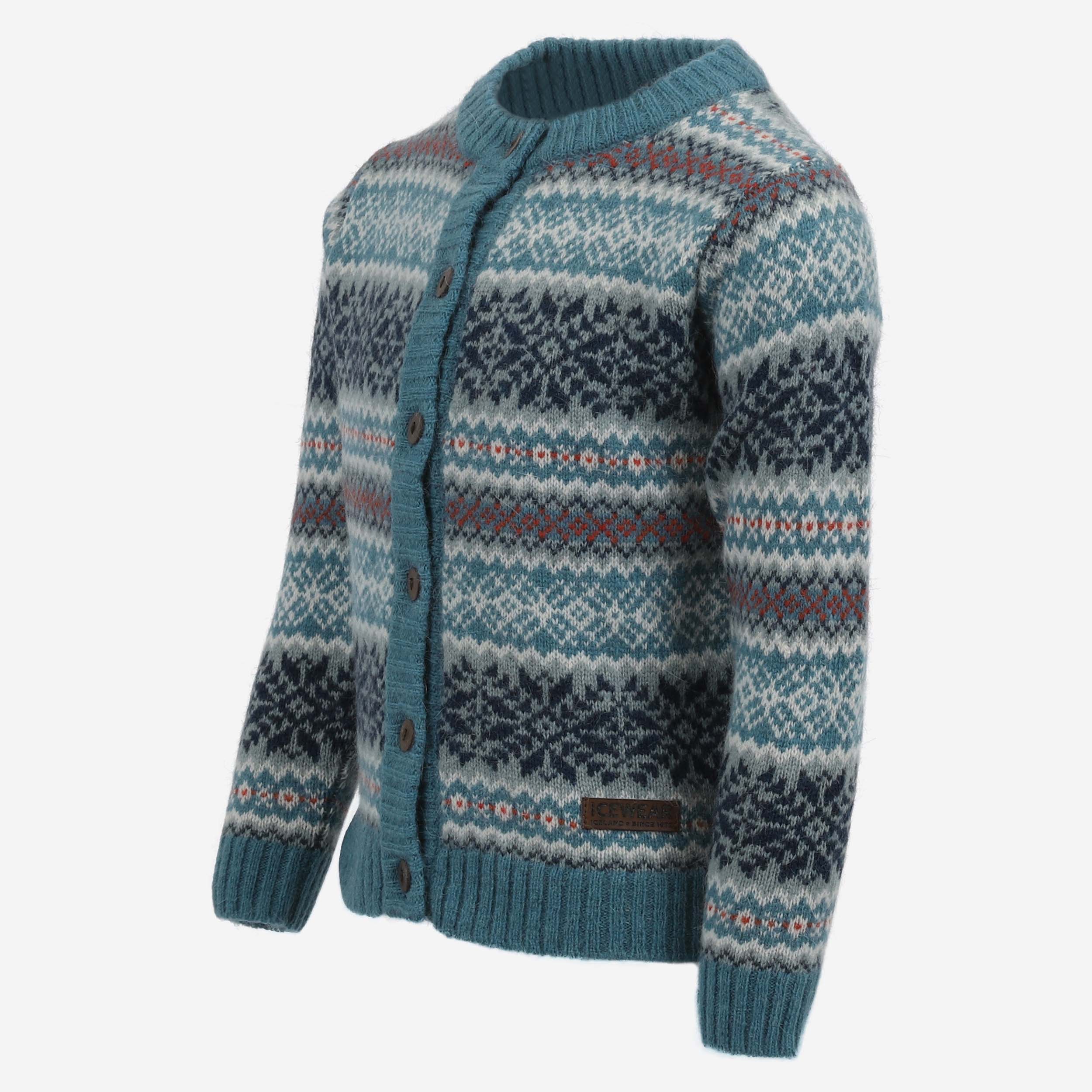 Urður kids´s Angora wool cardigan