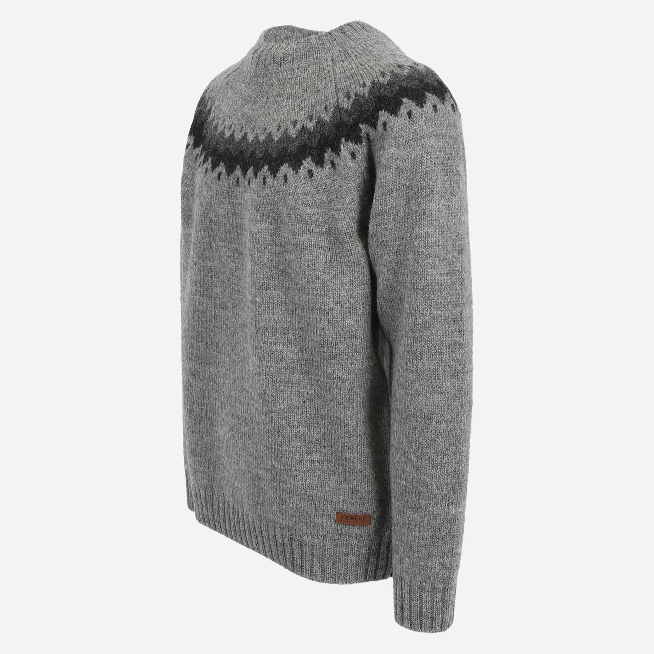 Vík Icelandic pattern wool pullover