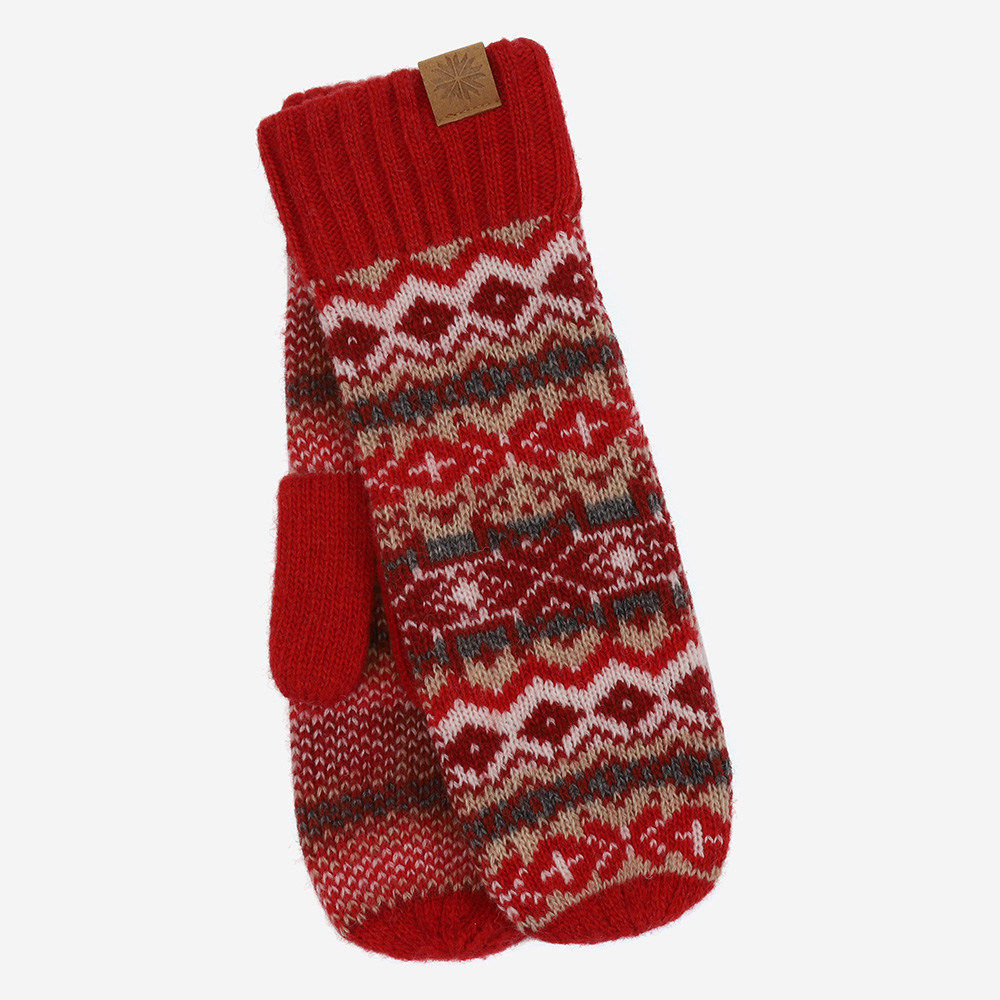 Skrúður wool blend Nordic mittens  