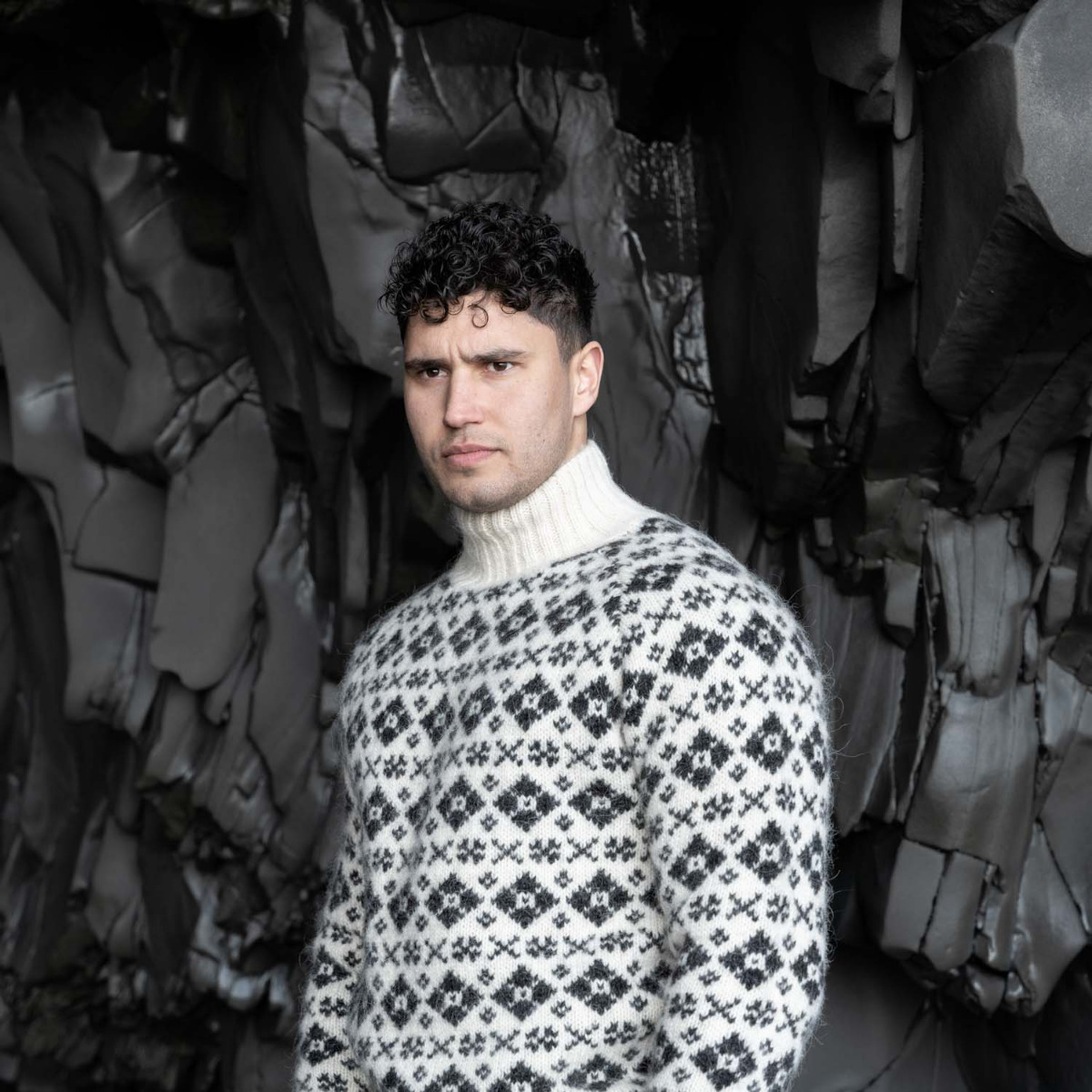 Gestur Turtleneck Wool Nordic Sweater