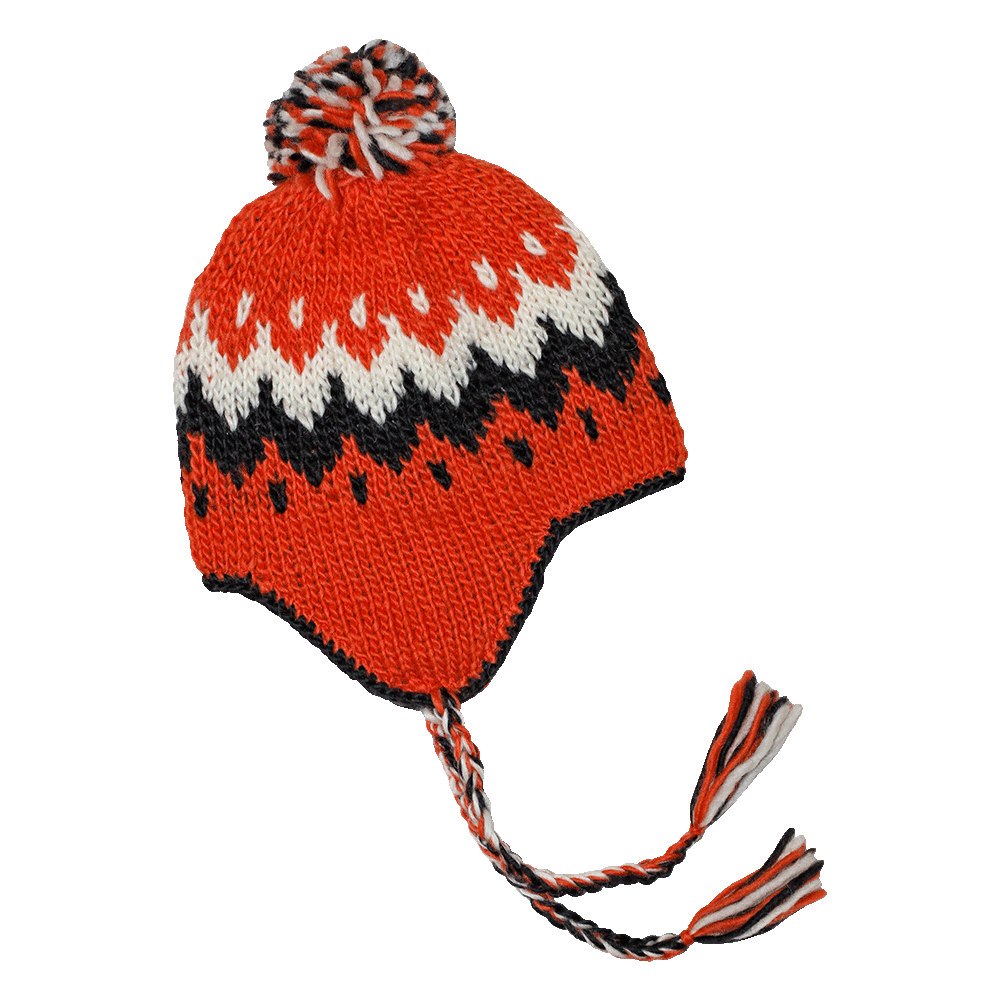 Vík knitted hat with ear flaps