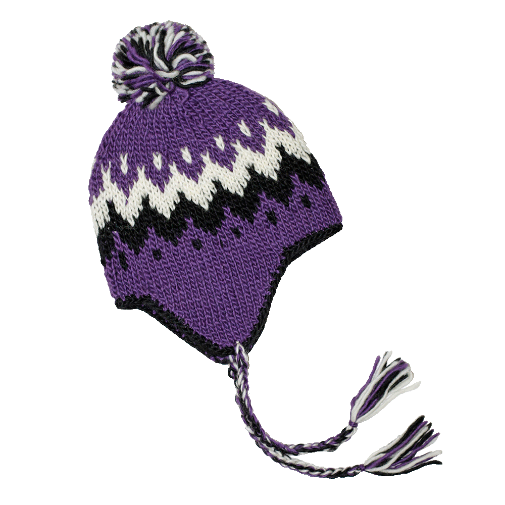 Vík knitted hat with ear flaps