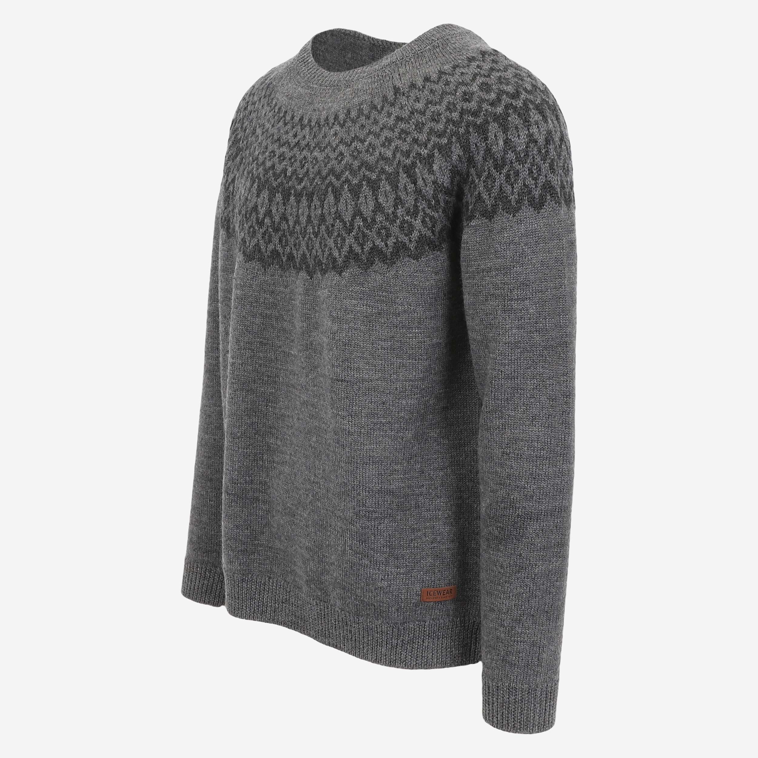 Ástmar merino mens Nordic knit sweater