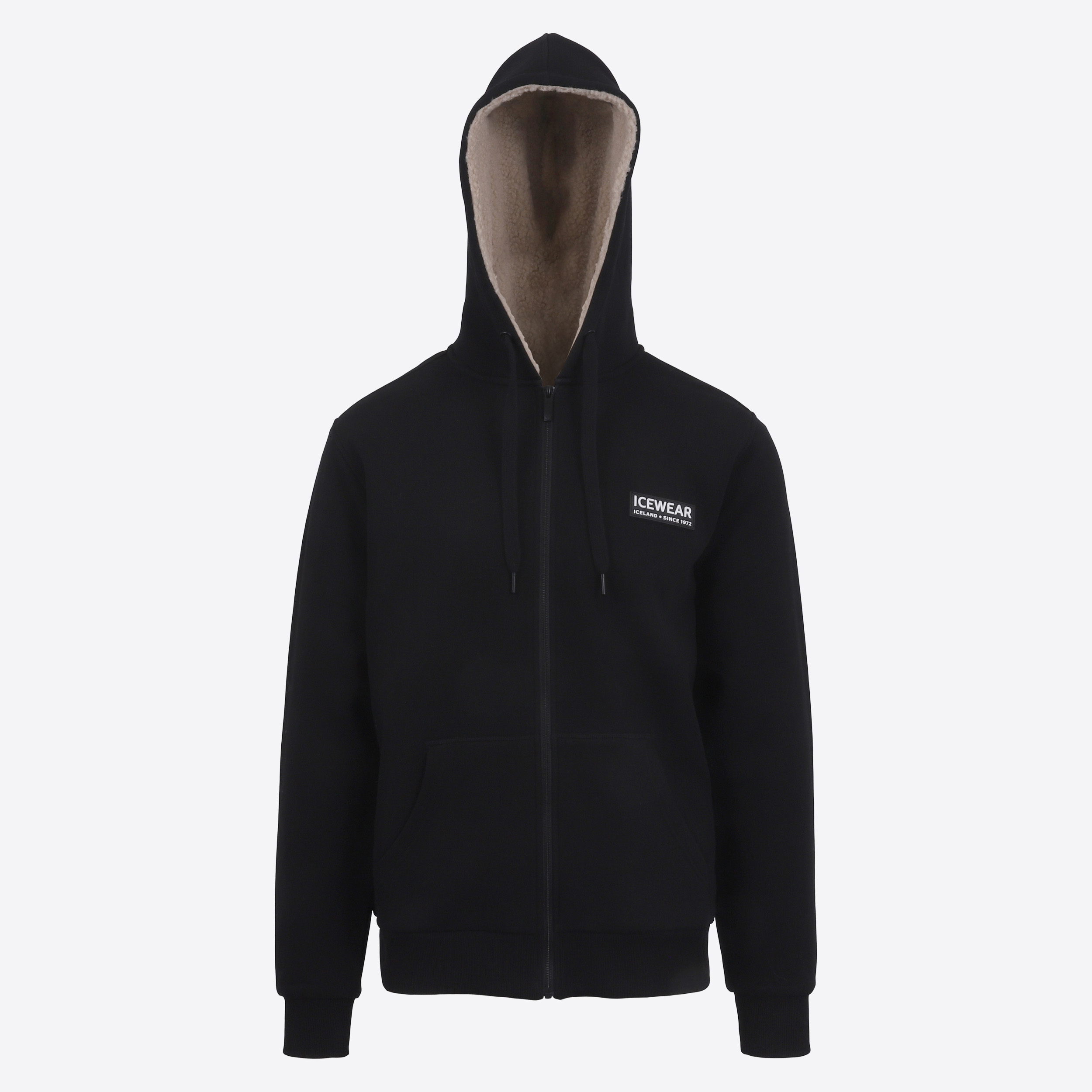 Sölvaklettur zipped lined hoodie  