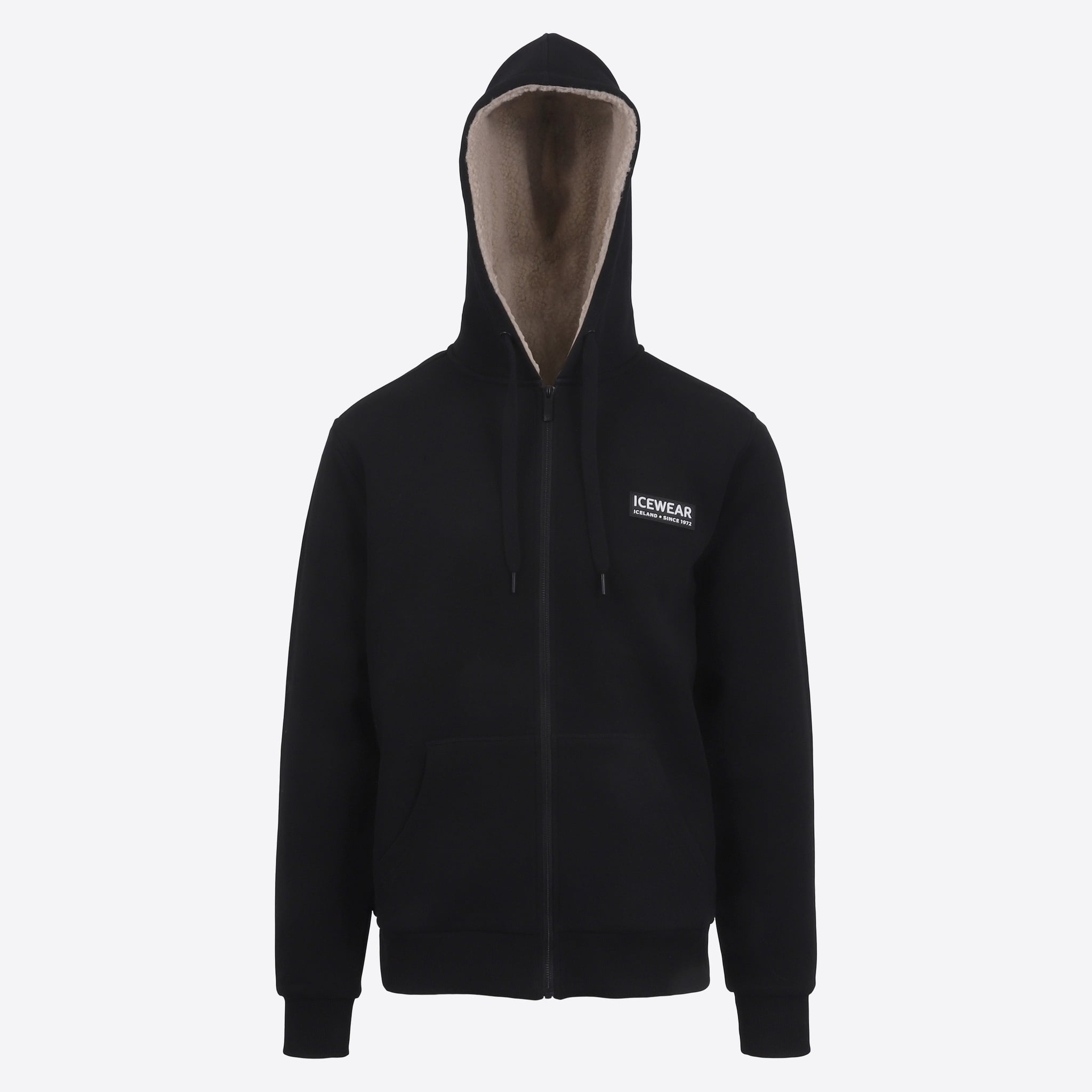 Sölvaklettur zipped lined hoodie  