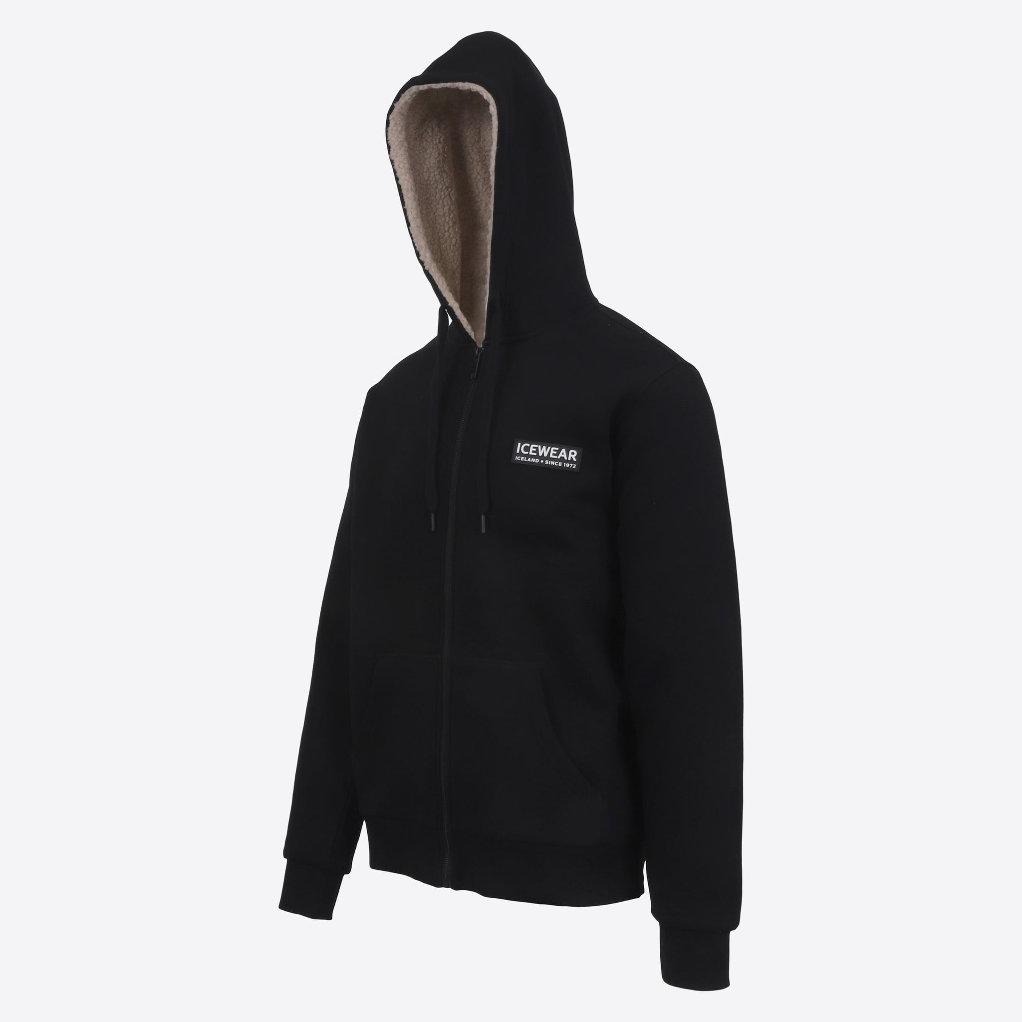 Sölvaklettur zipped lined hoodie  