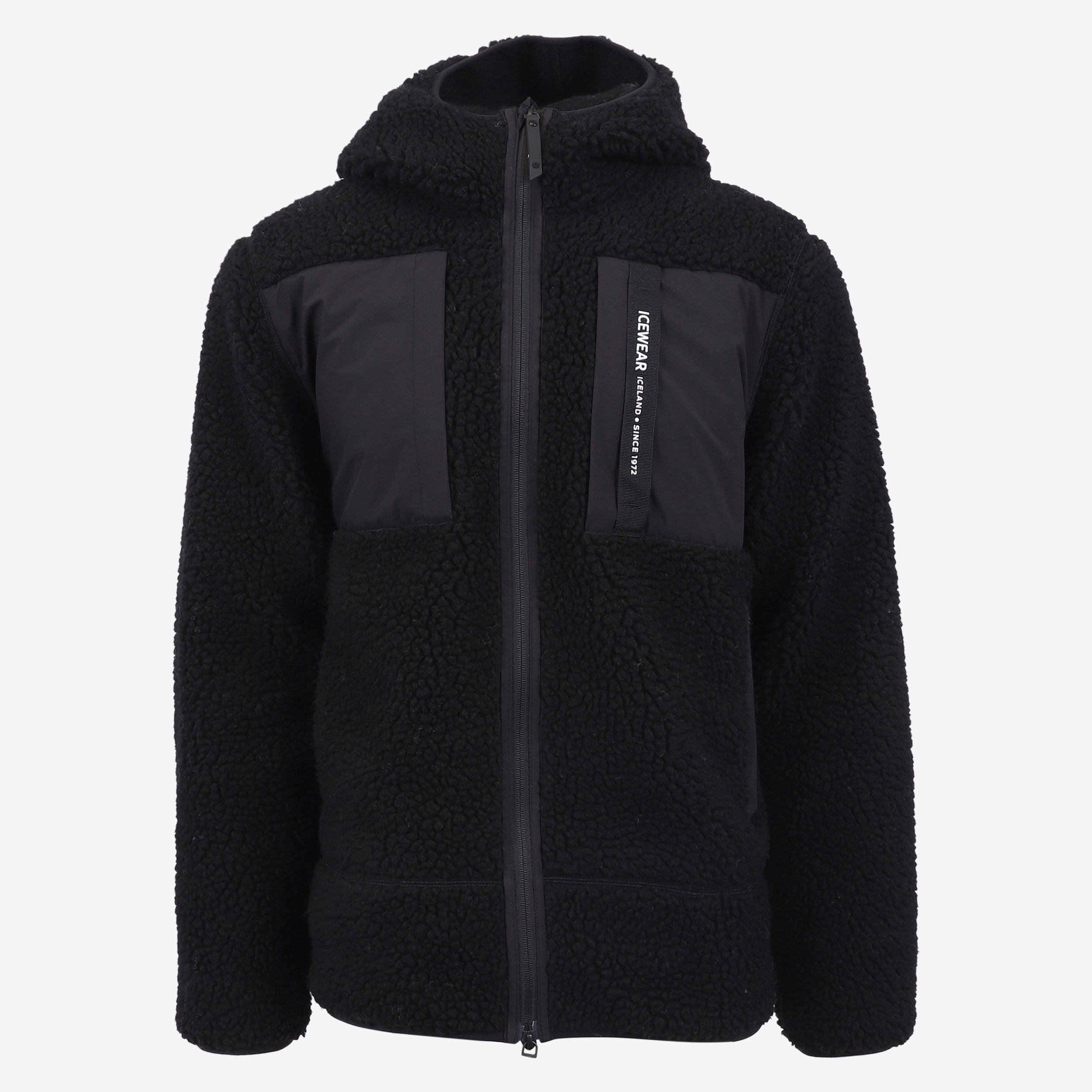 Hergilsey sherpa wool fleece jacket
