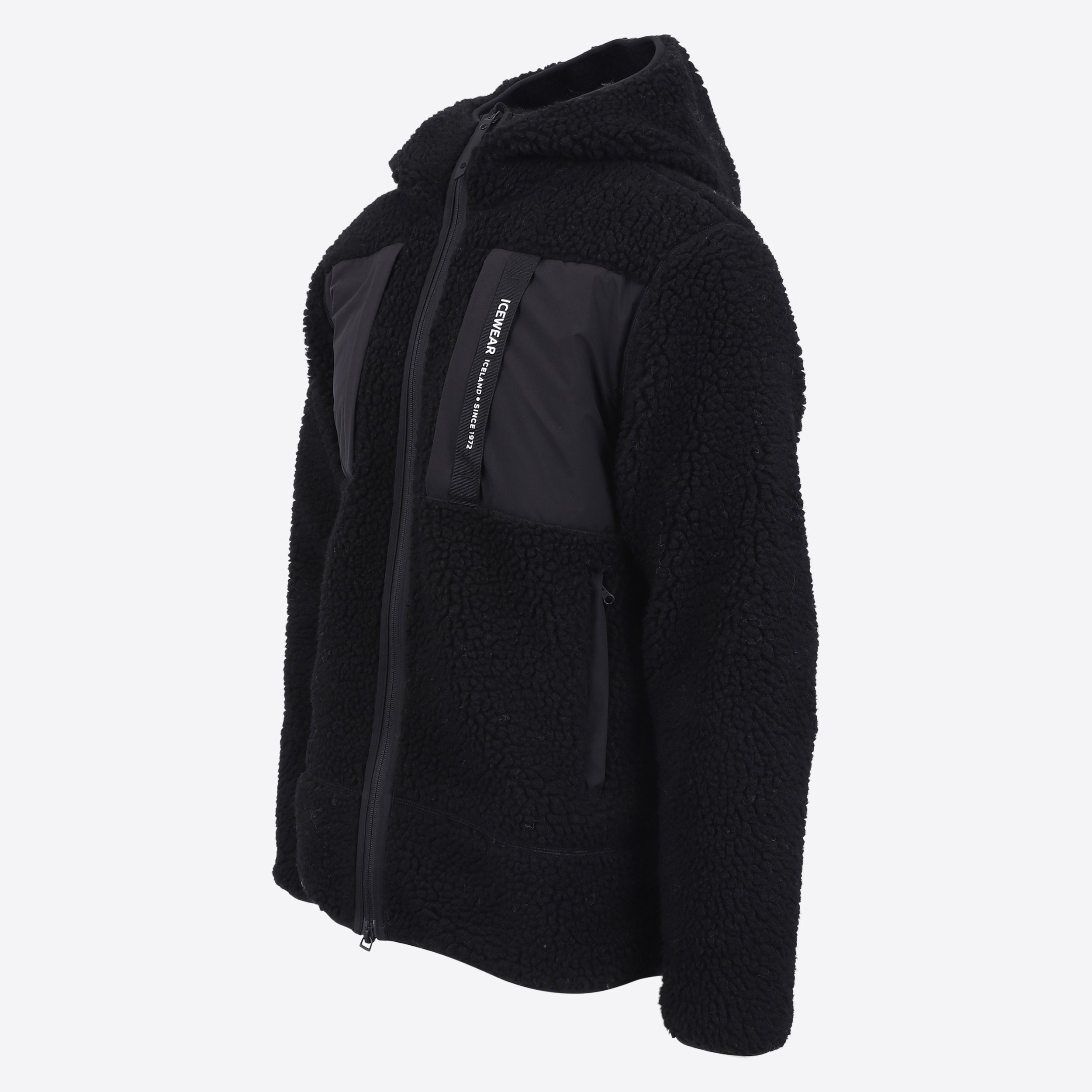 Hergilsey sherpa wool fleece jacket