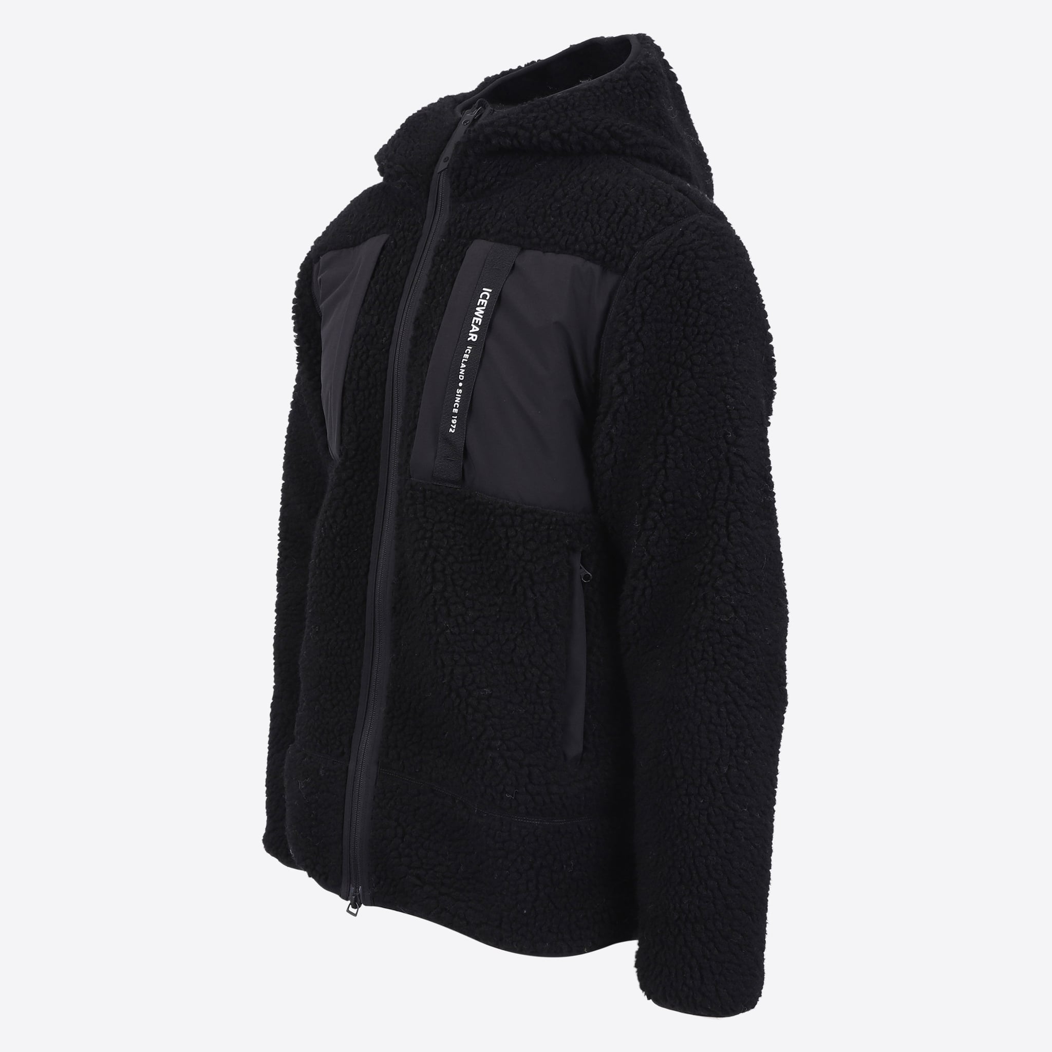 Hergilsey sherpa wool fleece jacket
