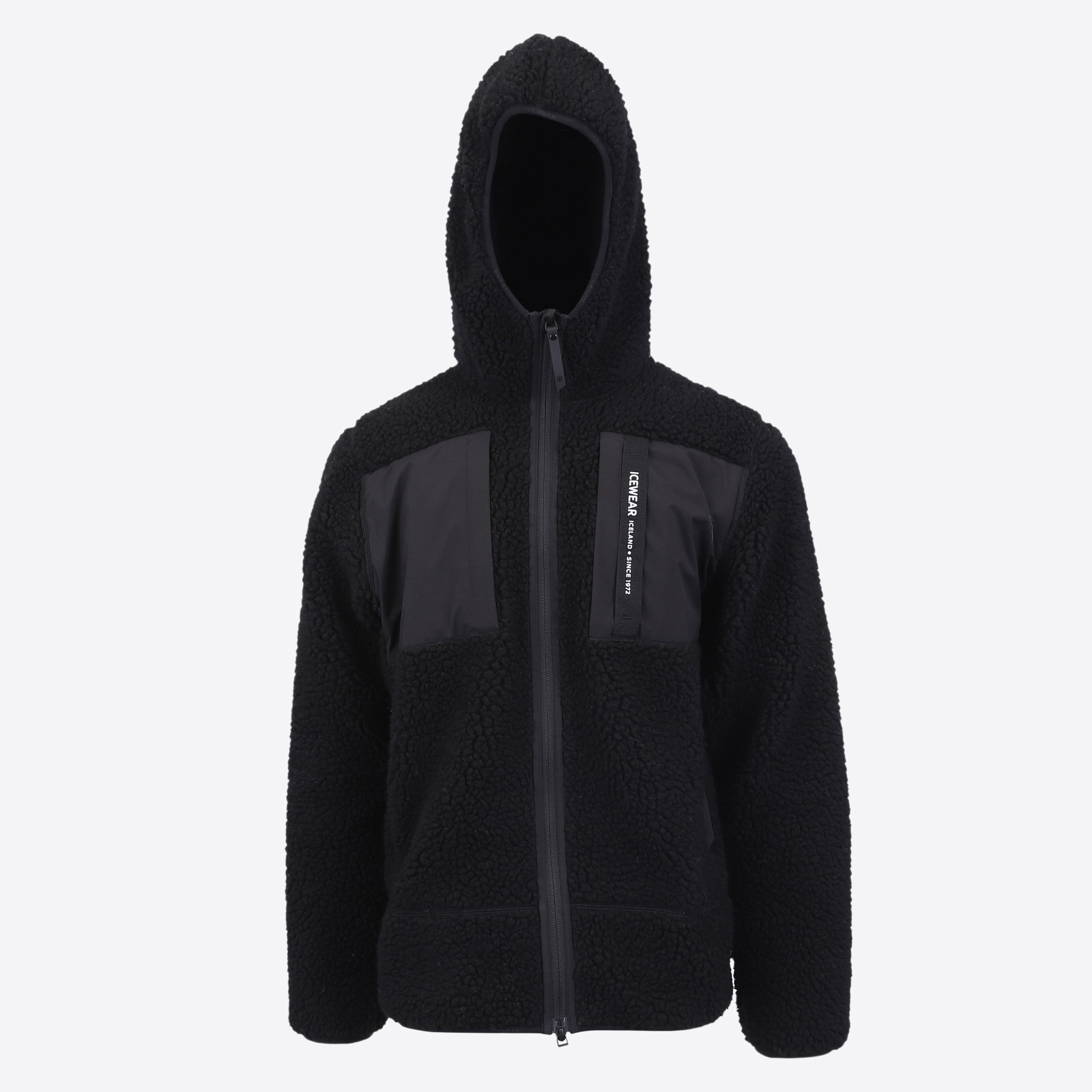 Hergilsey sherpa wool fleece jacket