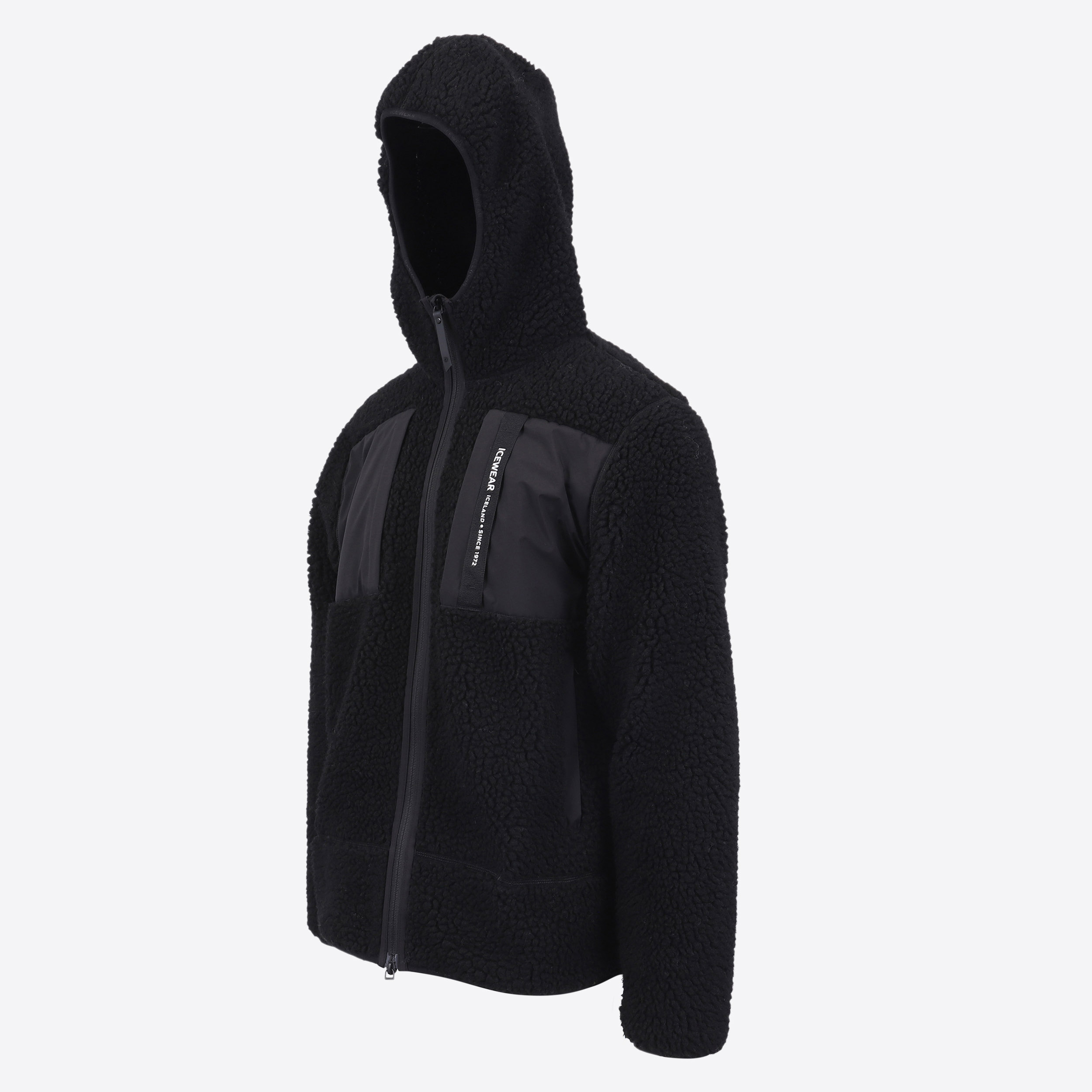 Hergilsey sherpa wool fleece jacket