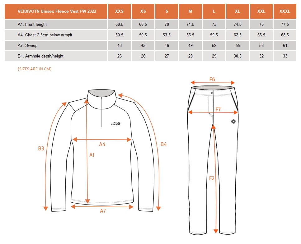 VEIÐIVÖTN Unisex Fleece Vest FW-2322..png