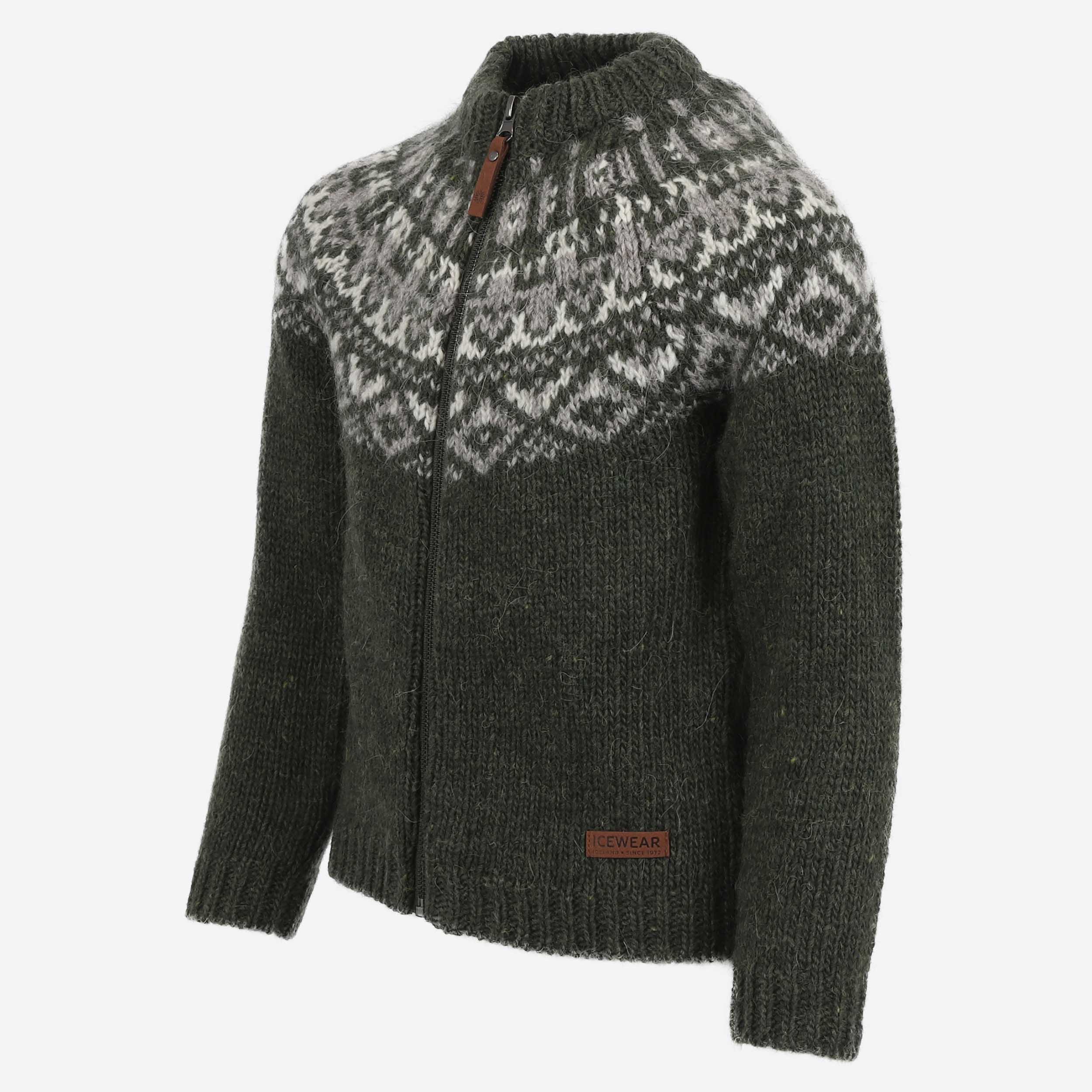 Elmar children´s wool sweater with zip