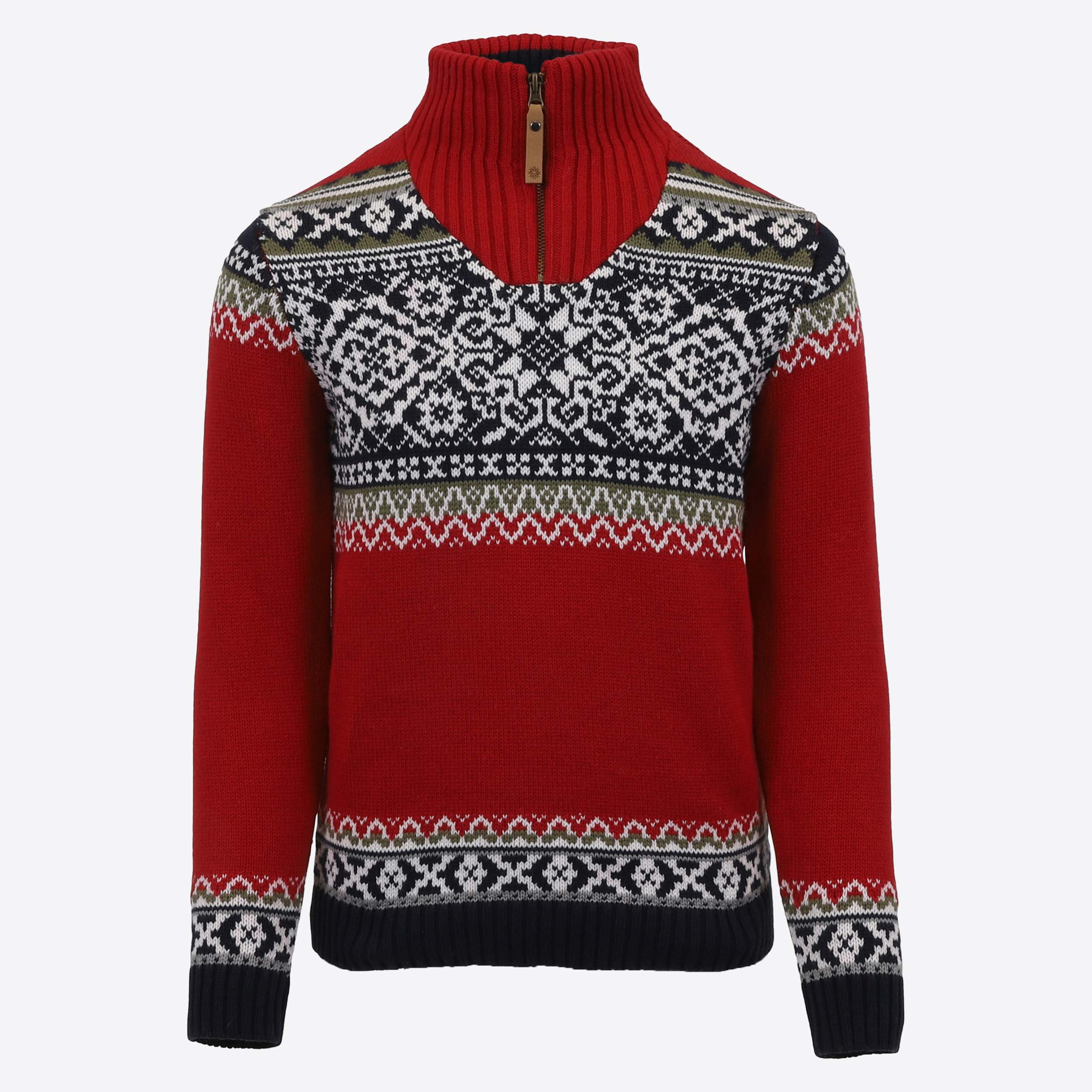 Oslo kids sweater with Norwegian patterns