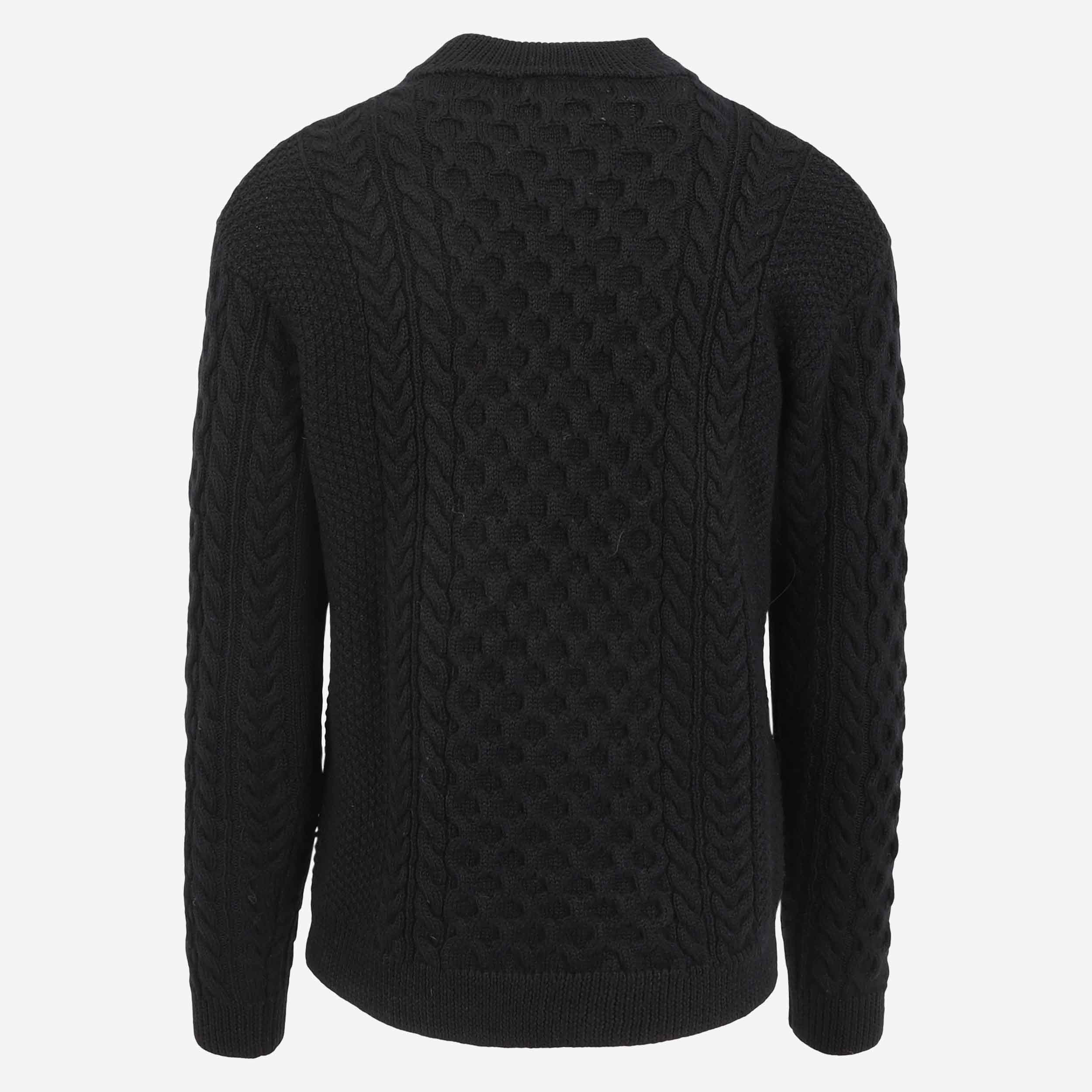 Hallgeir wool cable knit sweater