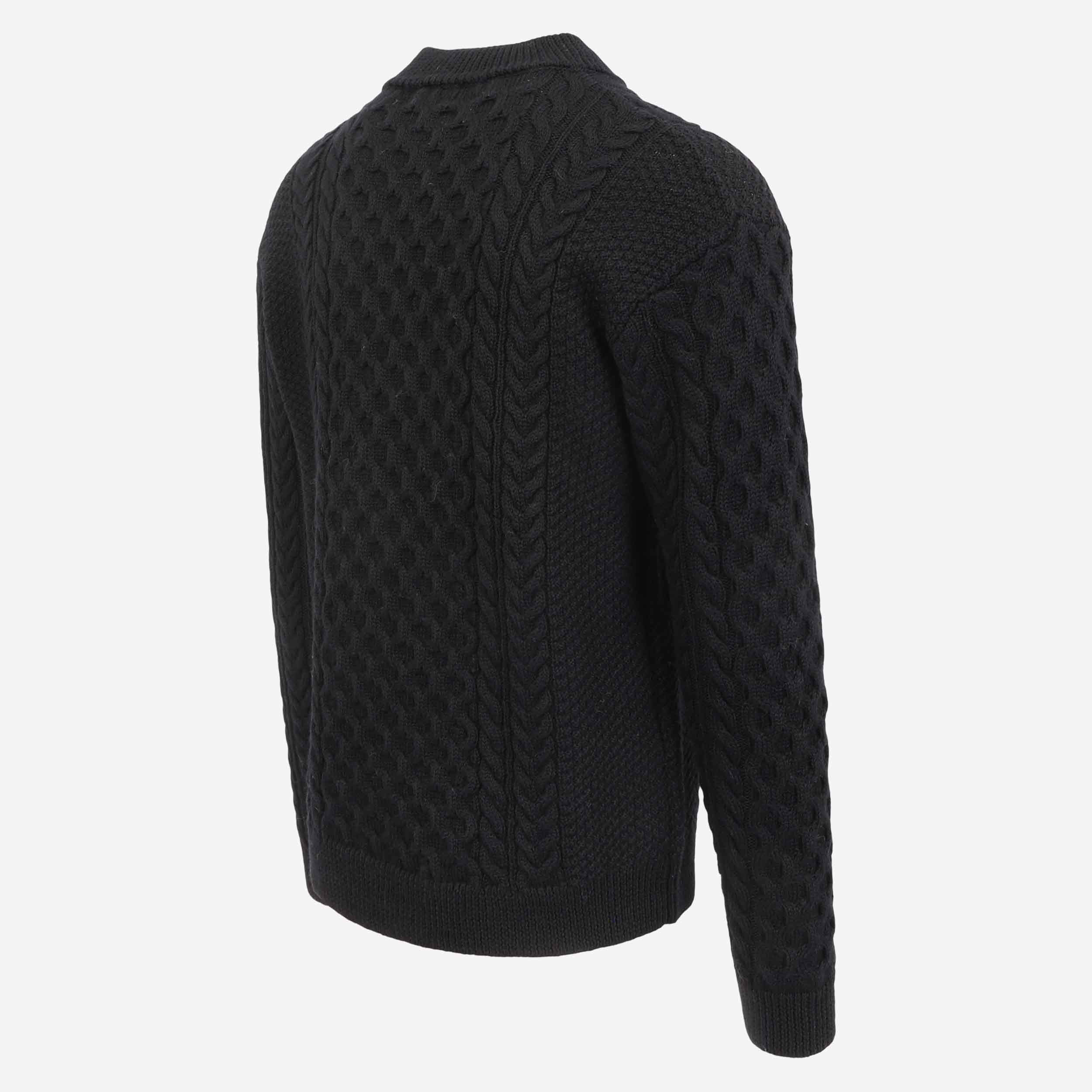 Hallgeir wool cable knit sweater