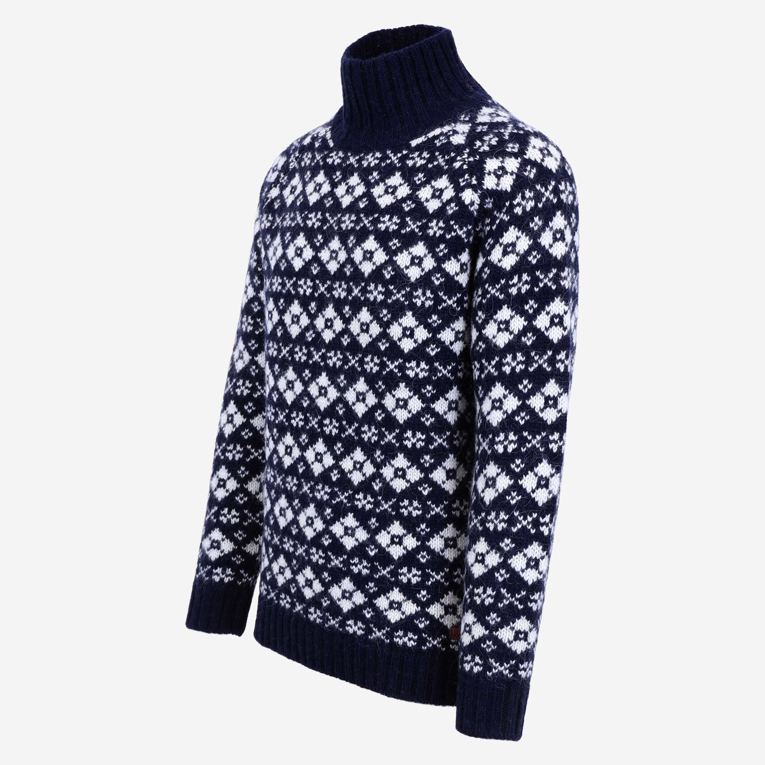 Gestur Turtleneck Wool Nordic Sweater