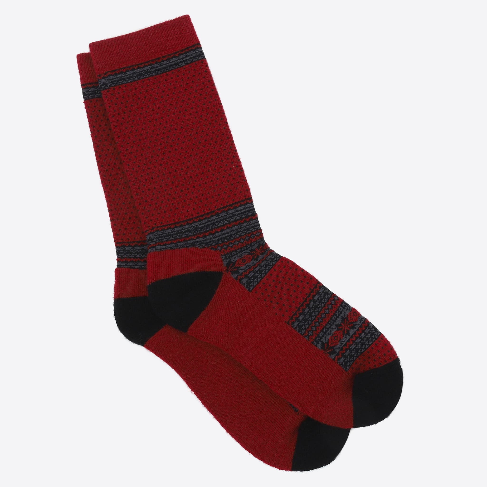 Heimaey Norwegian style knit wool blend socks 