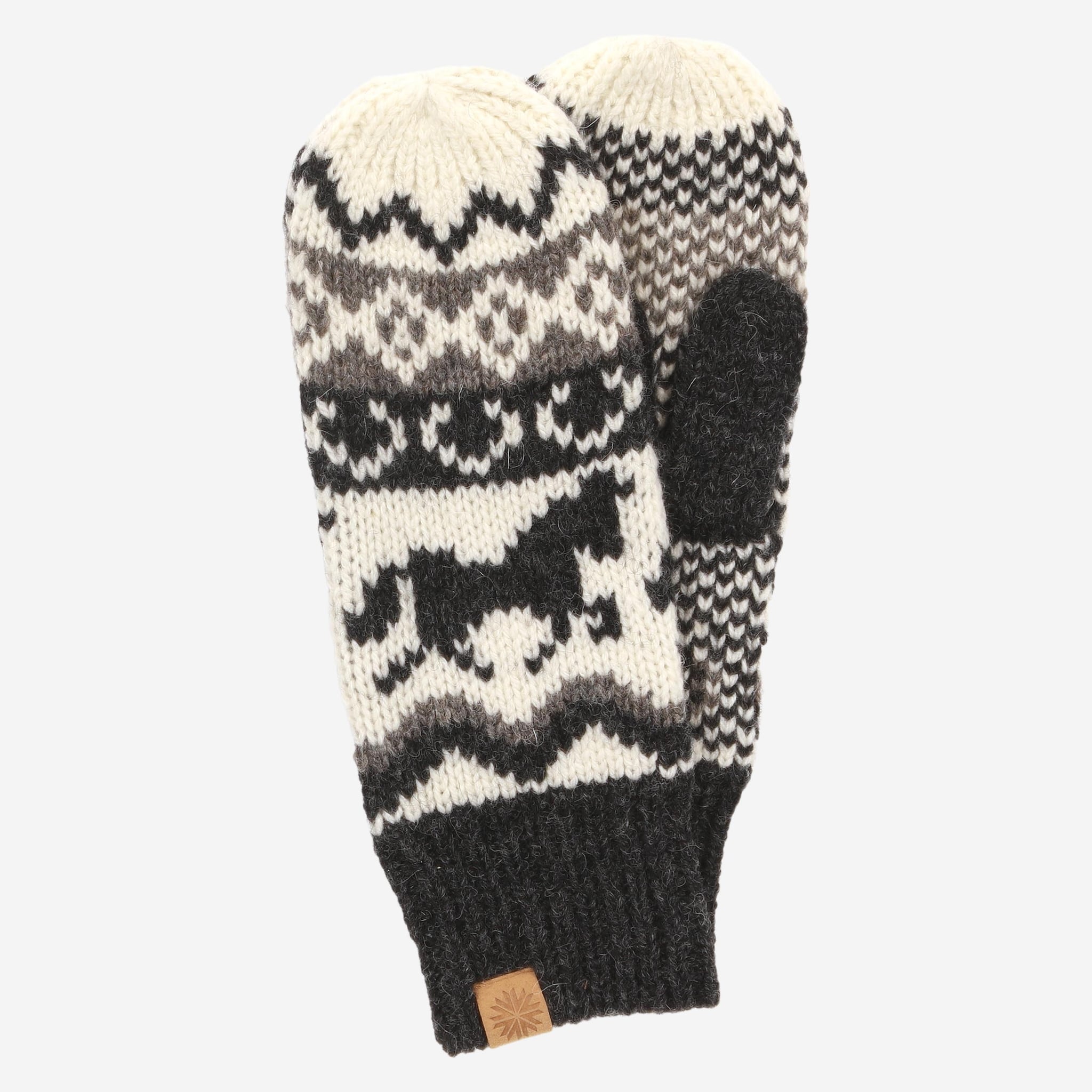 Sleipnir horse design wool mittens 