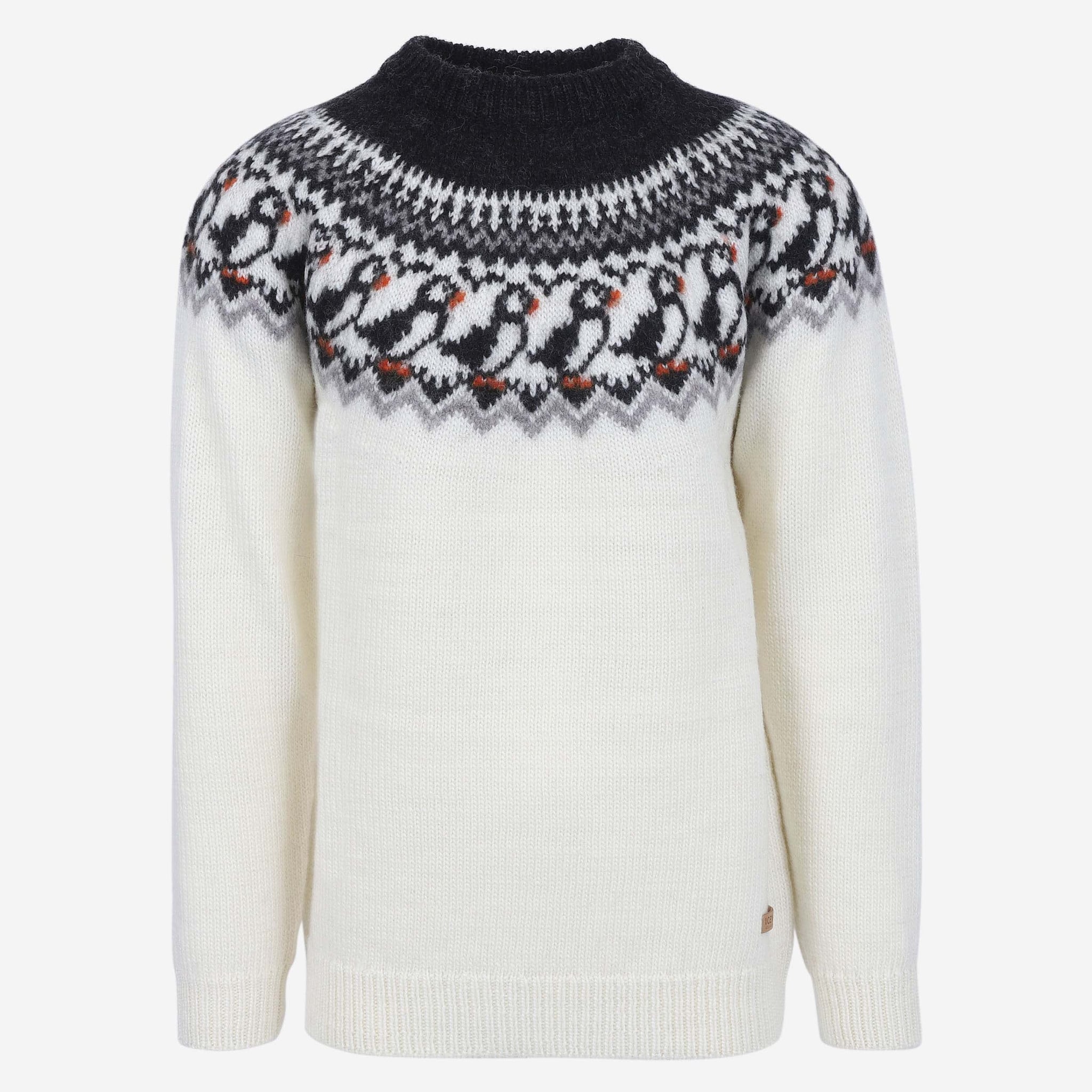 Lundi Puffin bird Wool Sweater 
