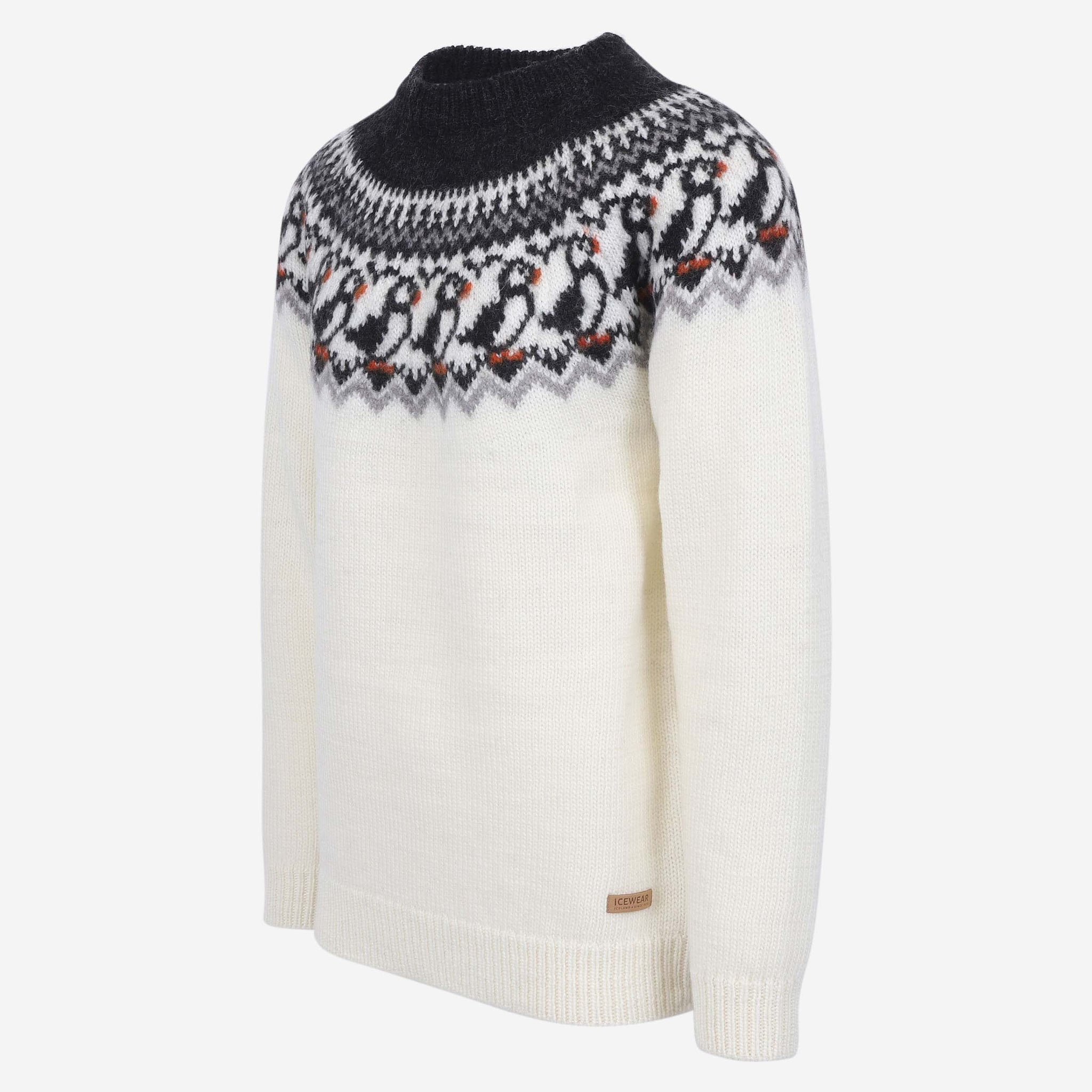 Lundi Puffin bird Wool Sweater 