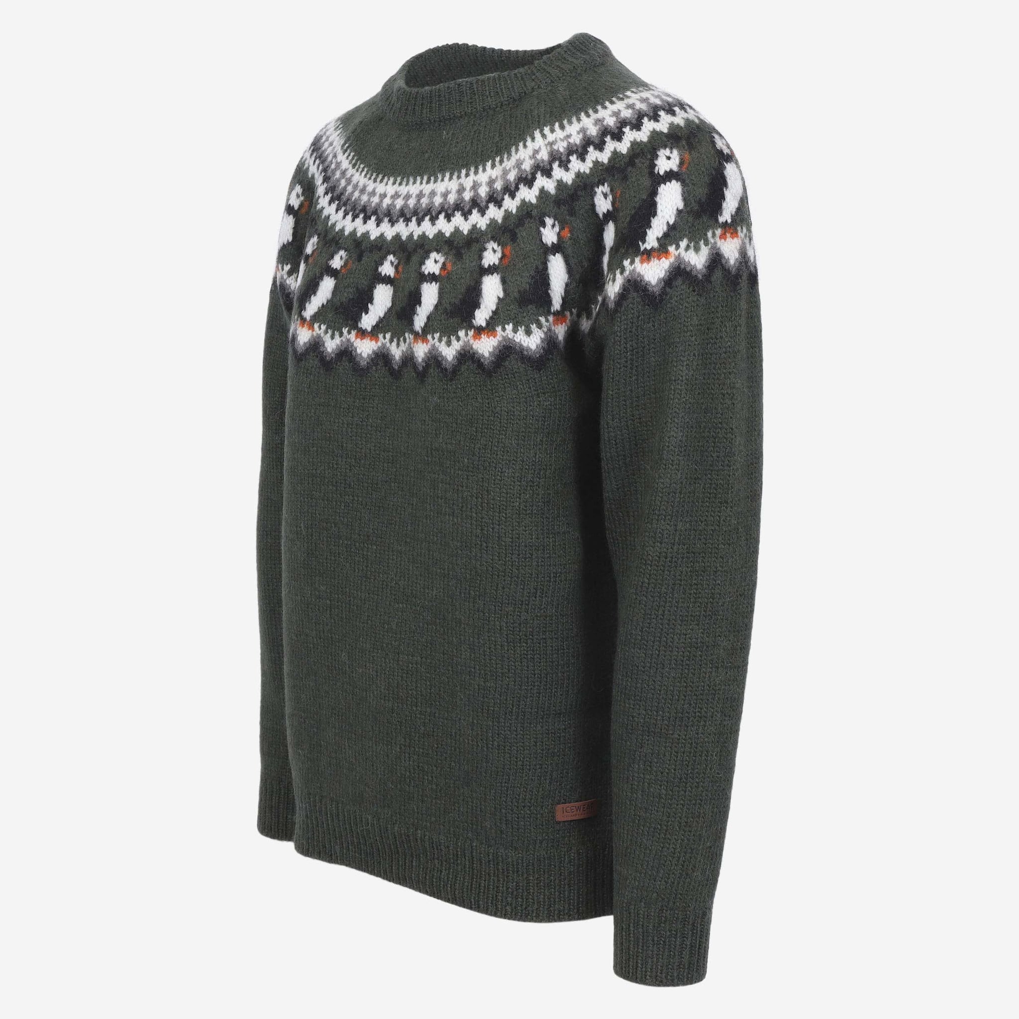 Lundi Puffin bird Wool Sweater 
