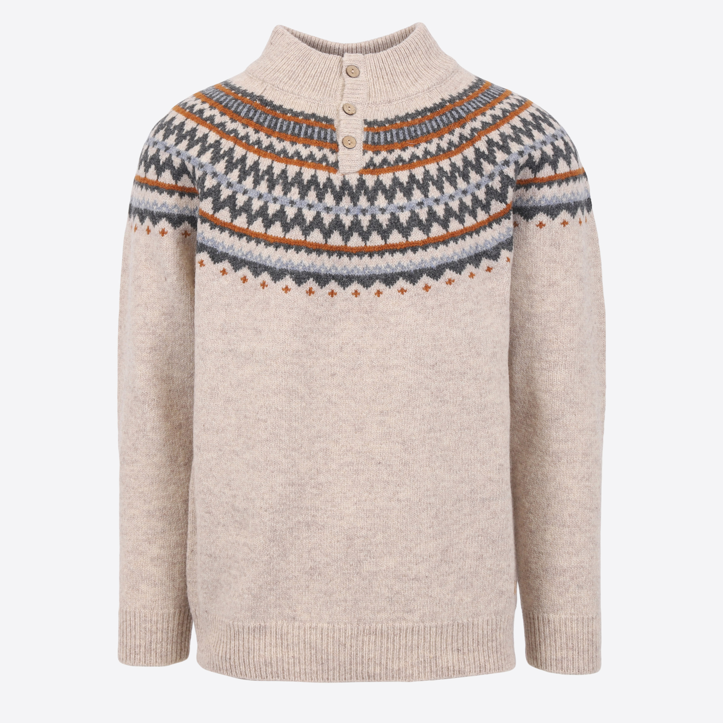 Dyngjufjöll half buttoned wool jumper 