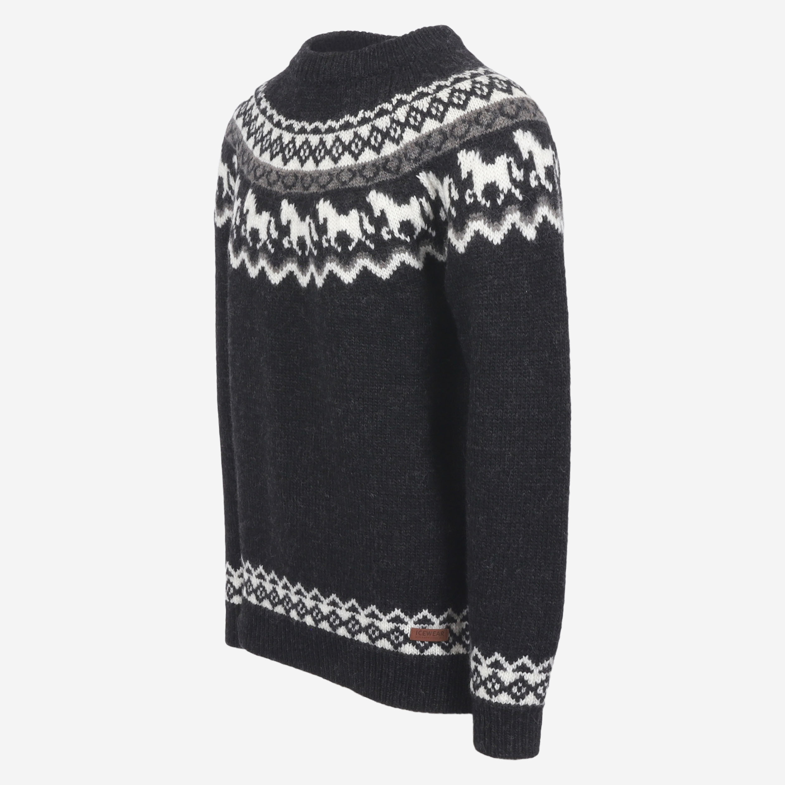 Sleipnir horse pattern wool sweater