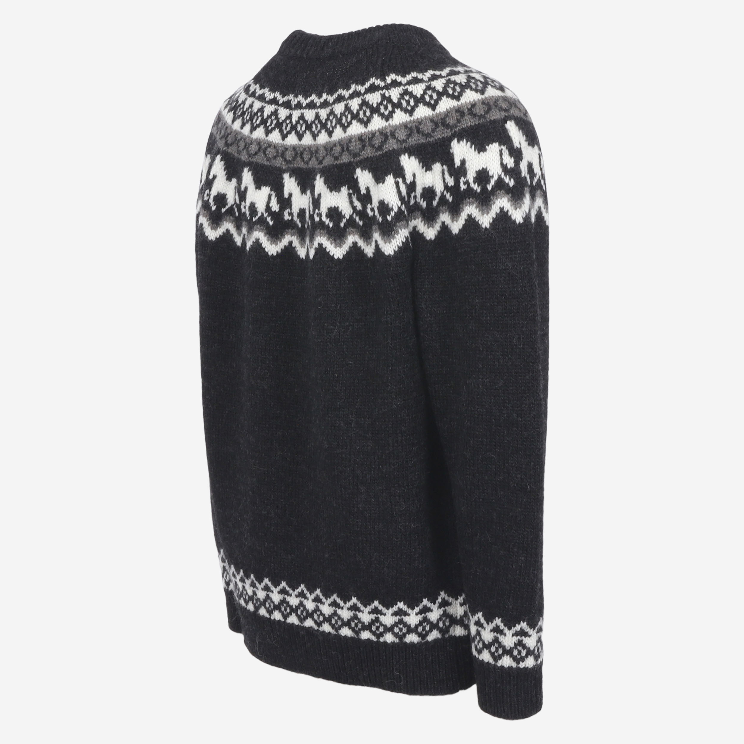 Sleipnir horse pattern wool sweater