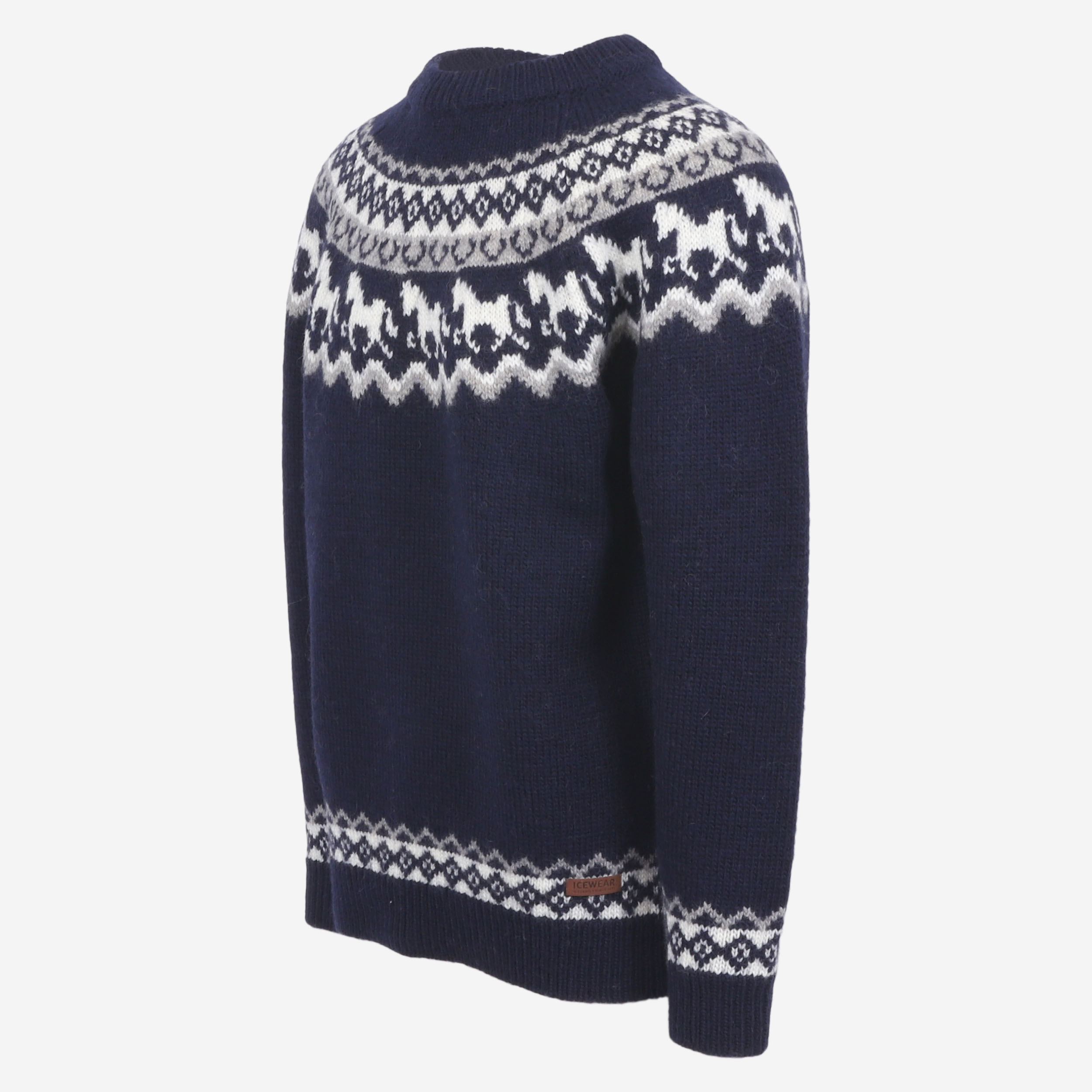 Sleipnir horse pattern wool sweater