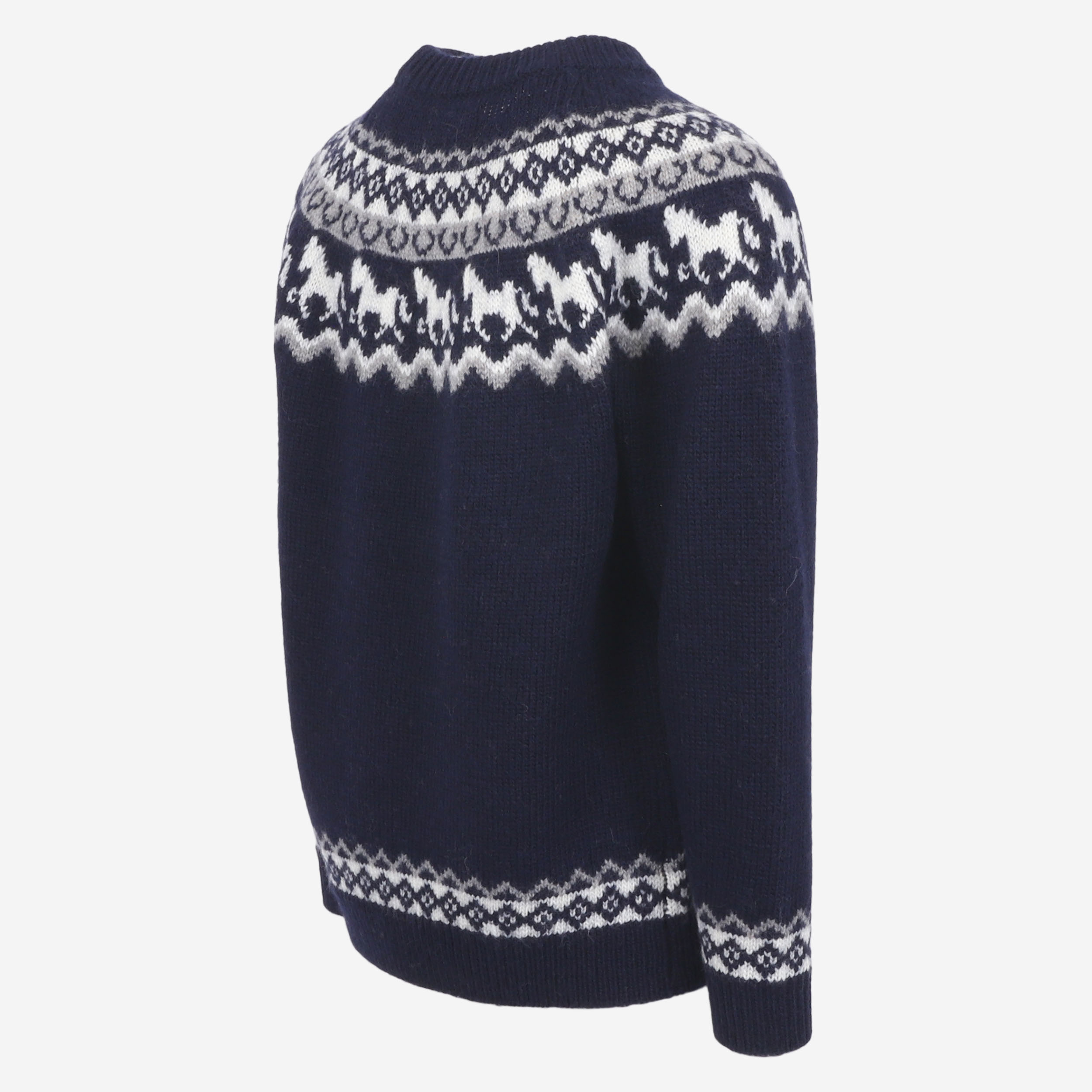 Sleipnir horse pattern wool sweater