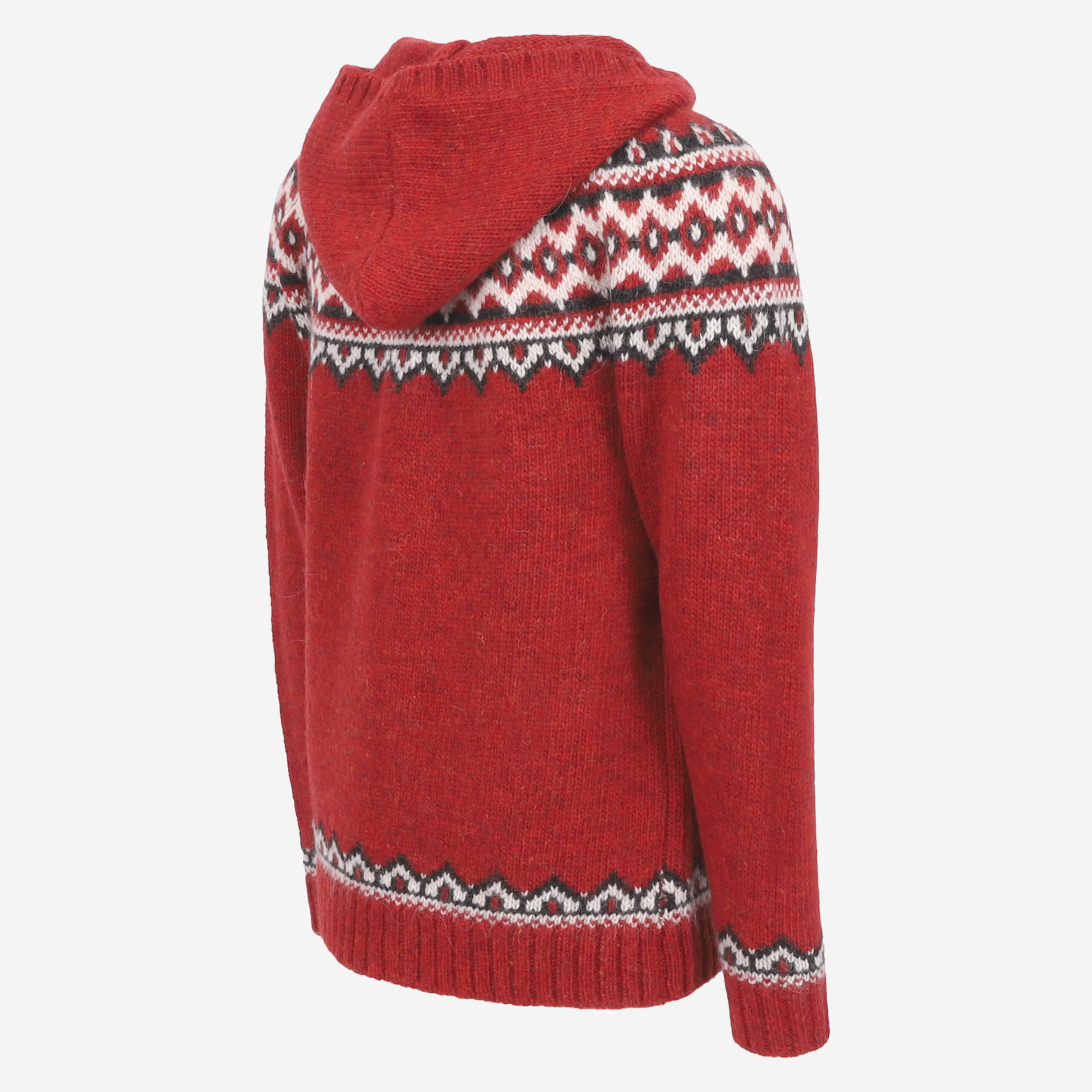 Brynjudalur Icelandic wool knitted hooded sweater