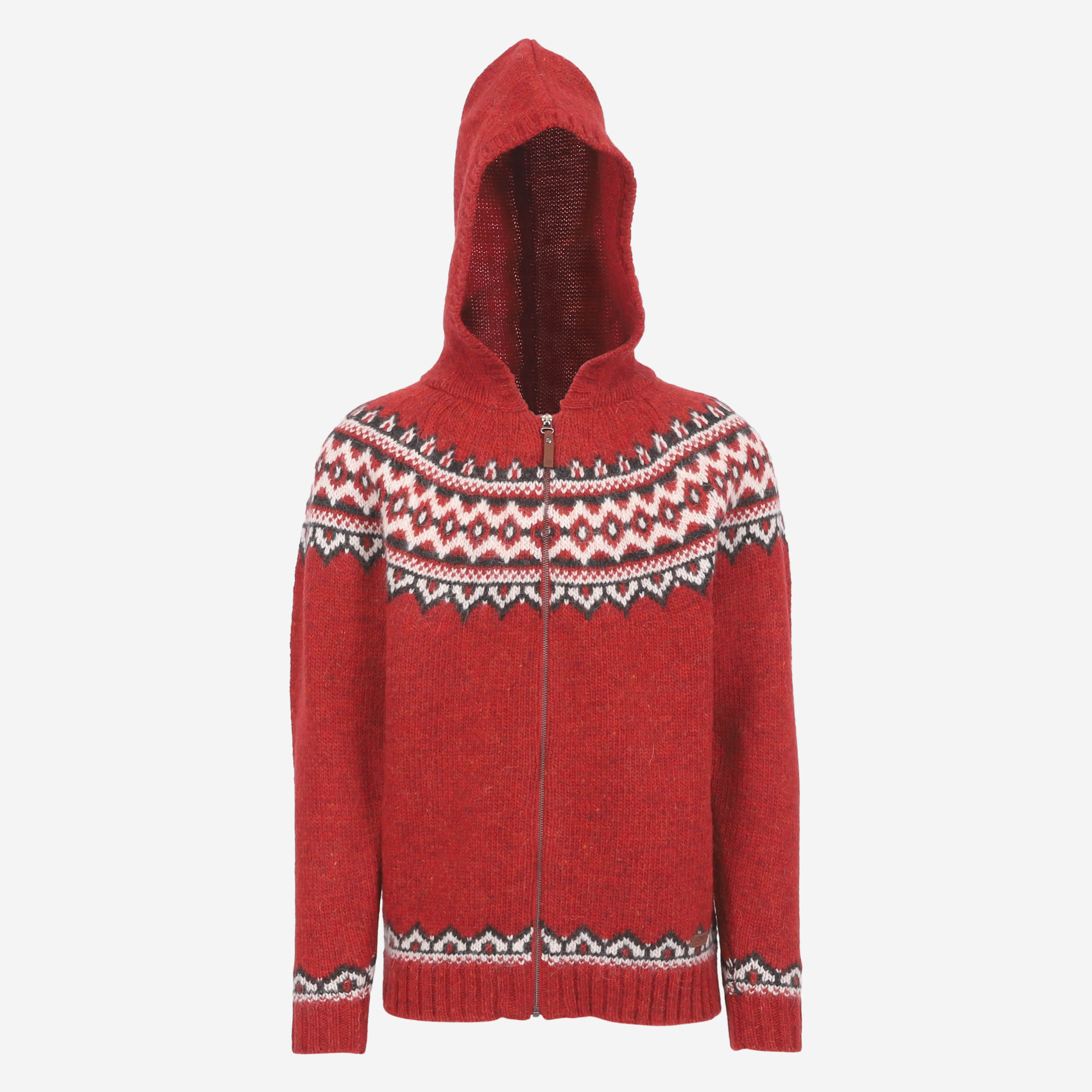Brynjudalur Icelandic wool knitted hooded sweater