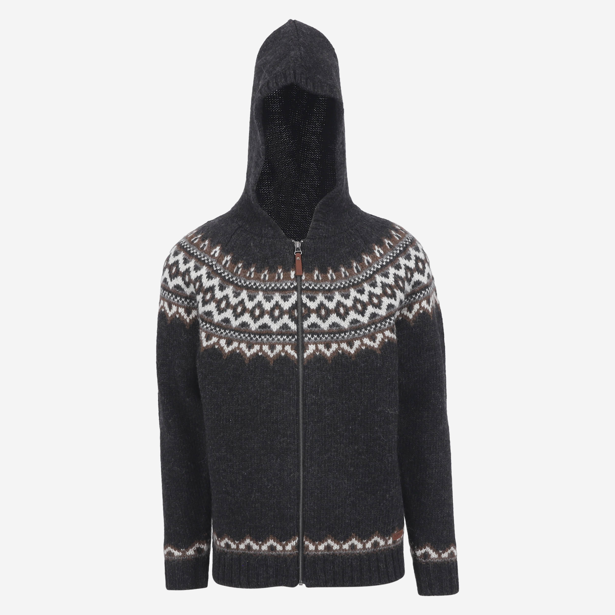 Brynjudalur Icelandic wool knitted hooded sweater