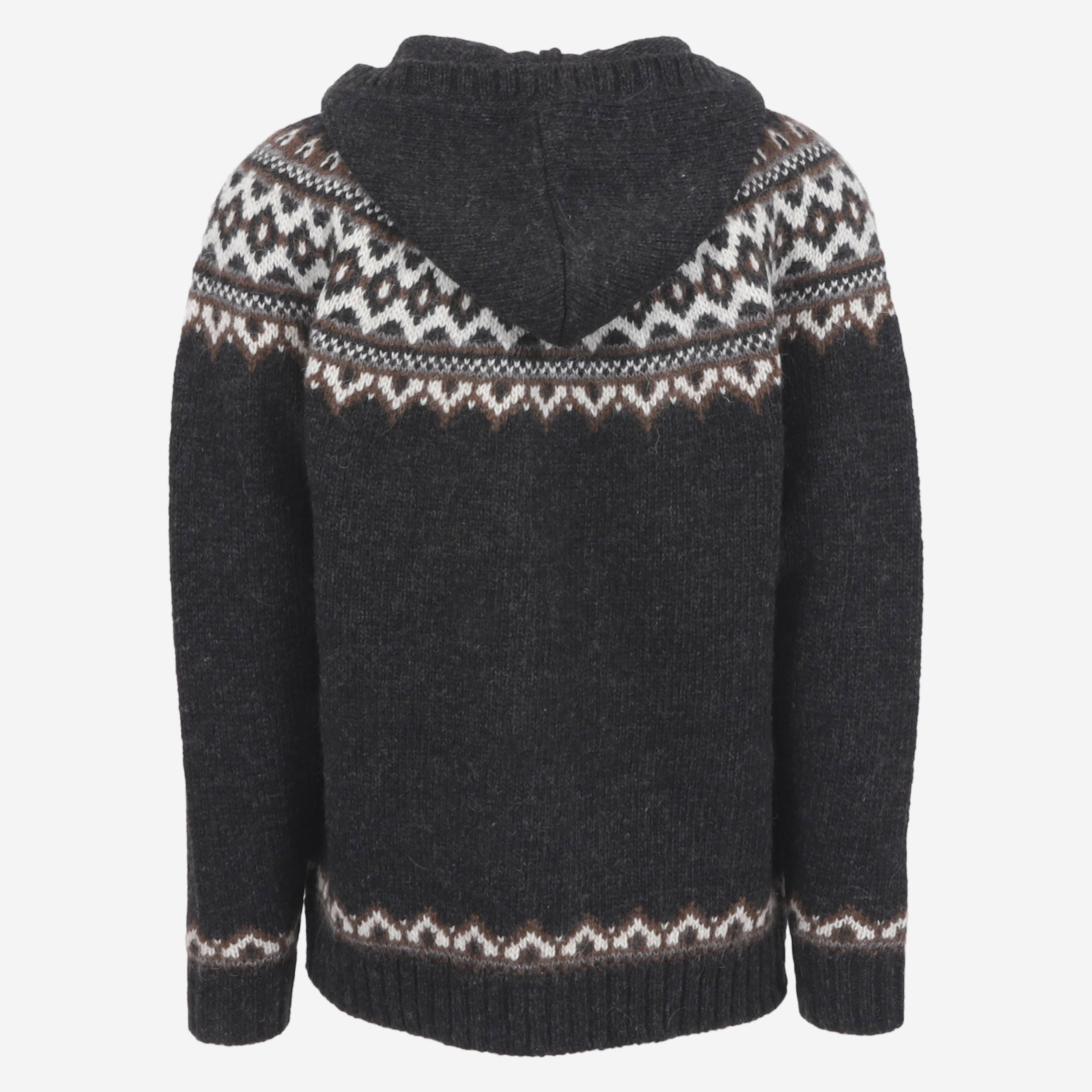Brynjudalur Icelandic wool knitted hooded sweater