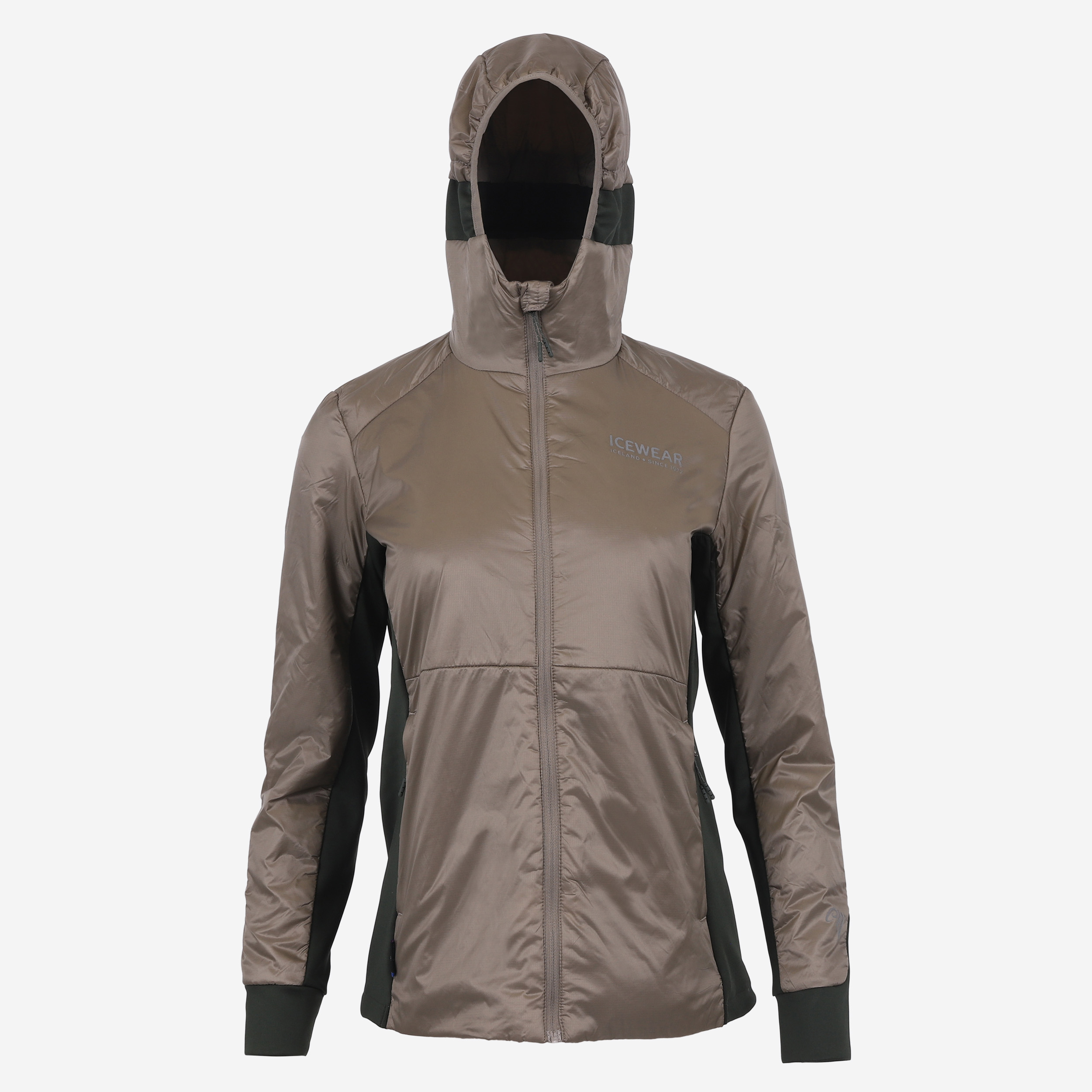 Black sheep hooded jackets Icelandic wool filling