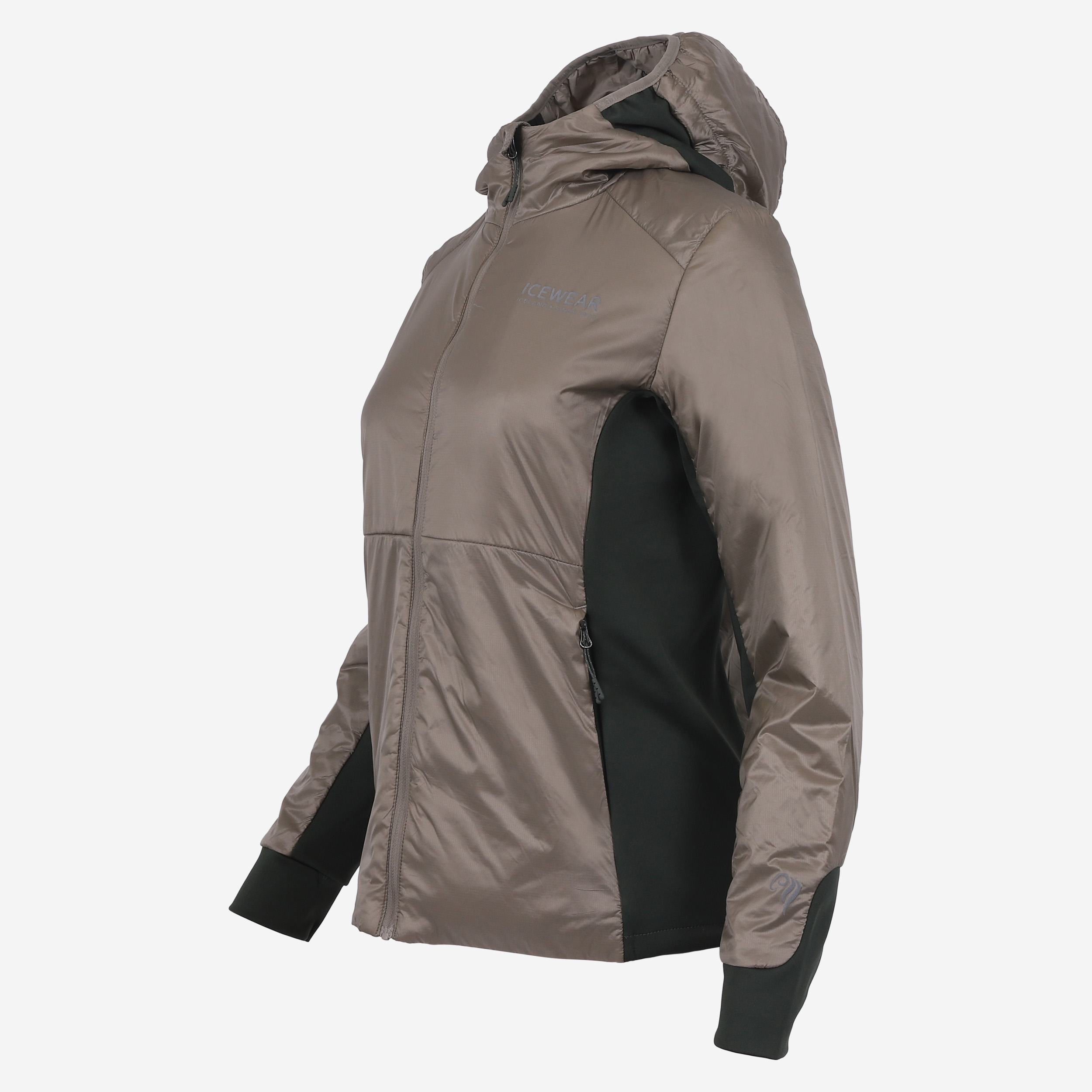 Black sheep hooded jackets Icelandic wool filling
