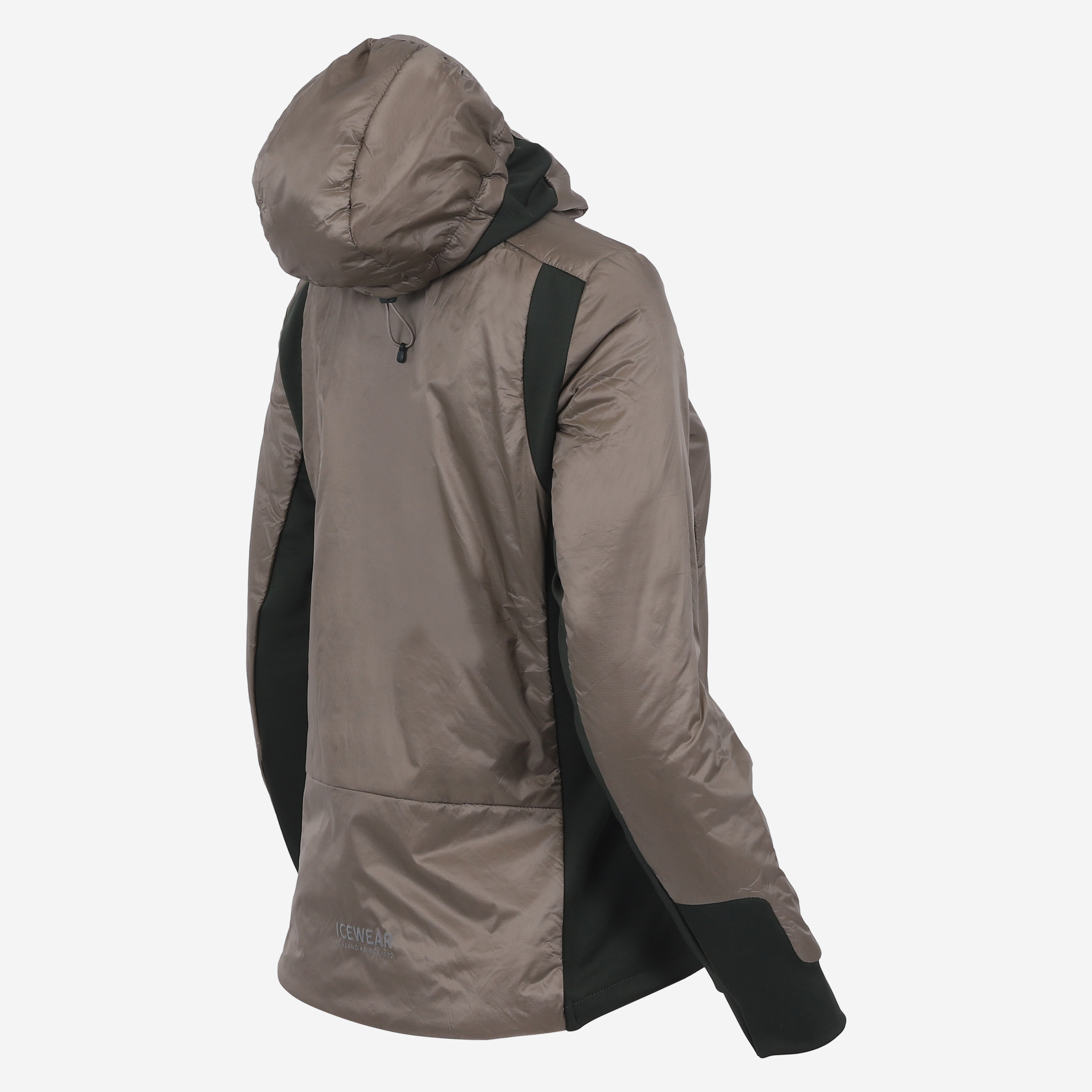 Black sheep hooded jackets Icelandic wool filling