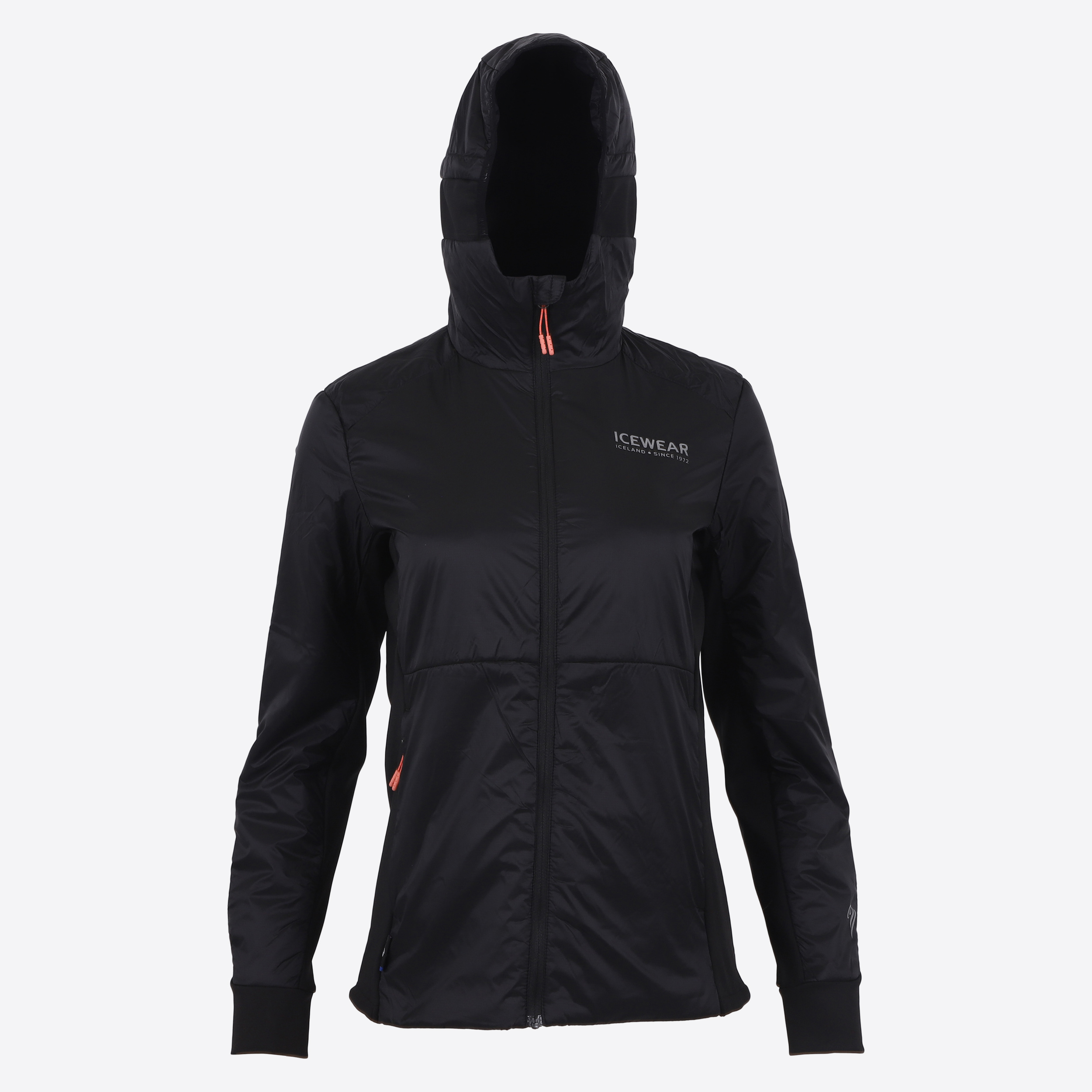 Black sheep hooded jackets Icelandic wool filling