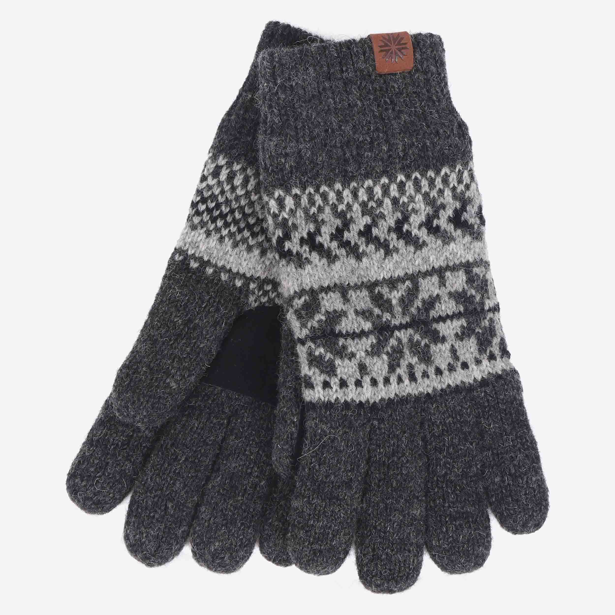 NORWEGIAN ullarhanskar með norsku mynstri
