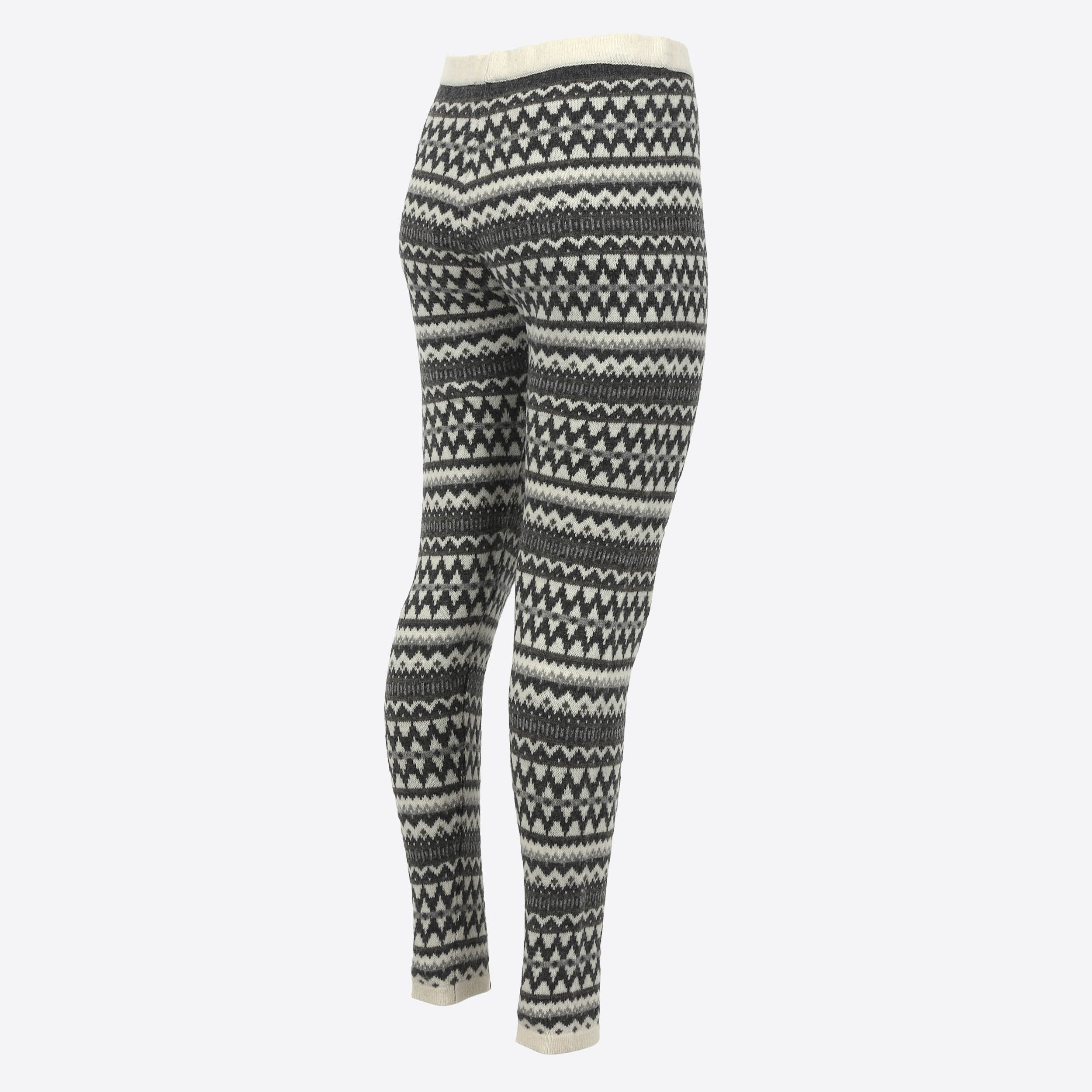 Miðfjall - leggings en laine à motifs nordiques traditionnels
