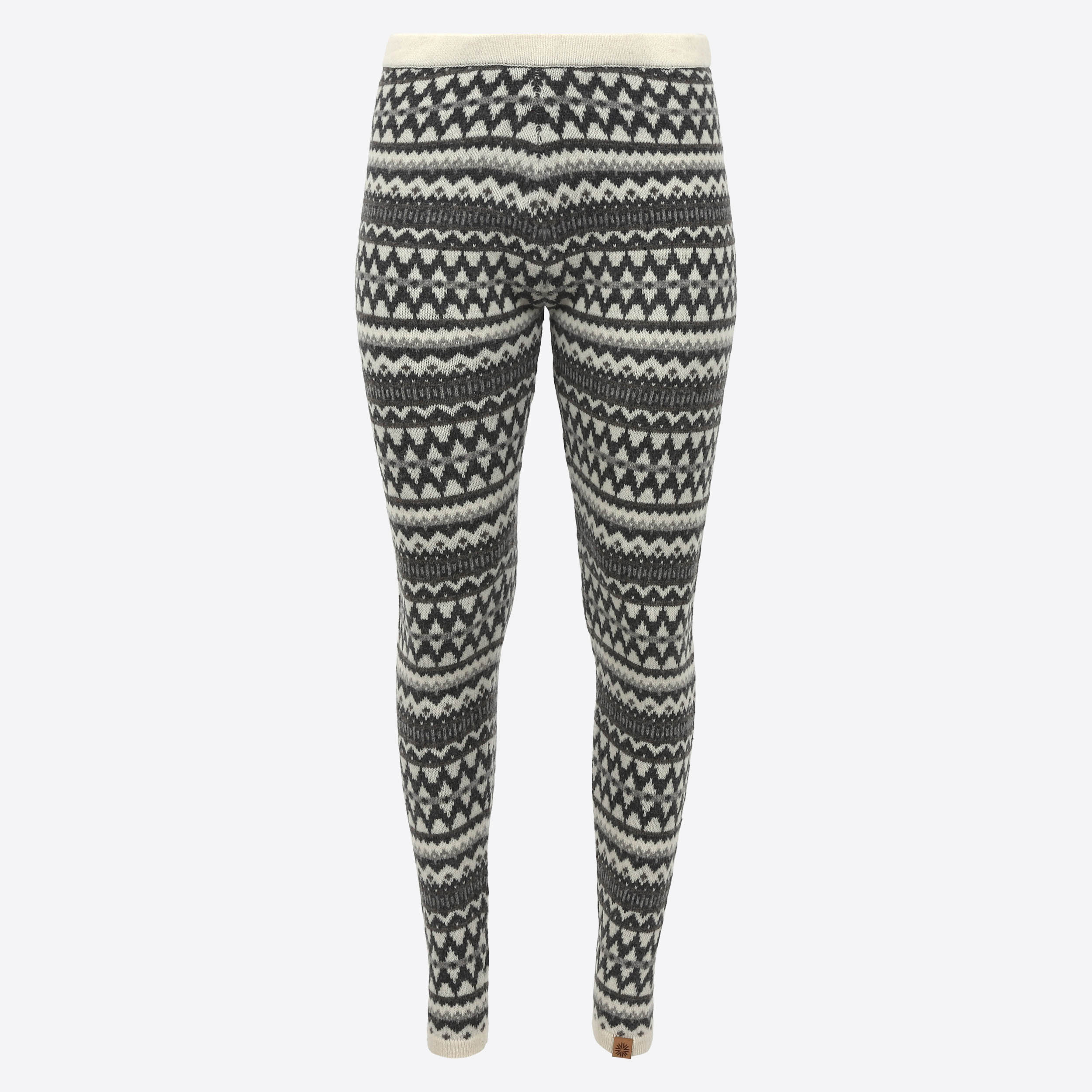 Miðfjall - leggings en laine à motifs nordiques traditionnels
