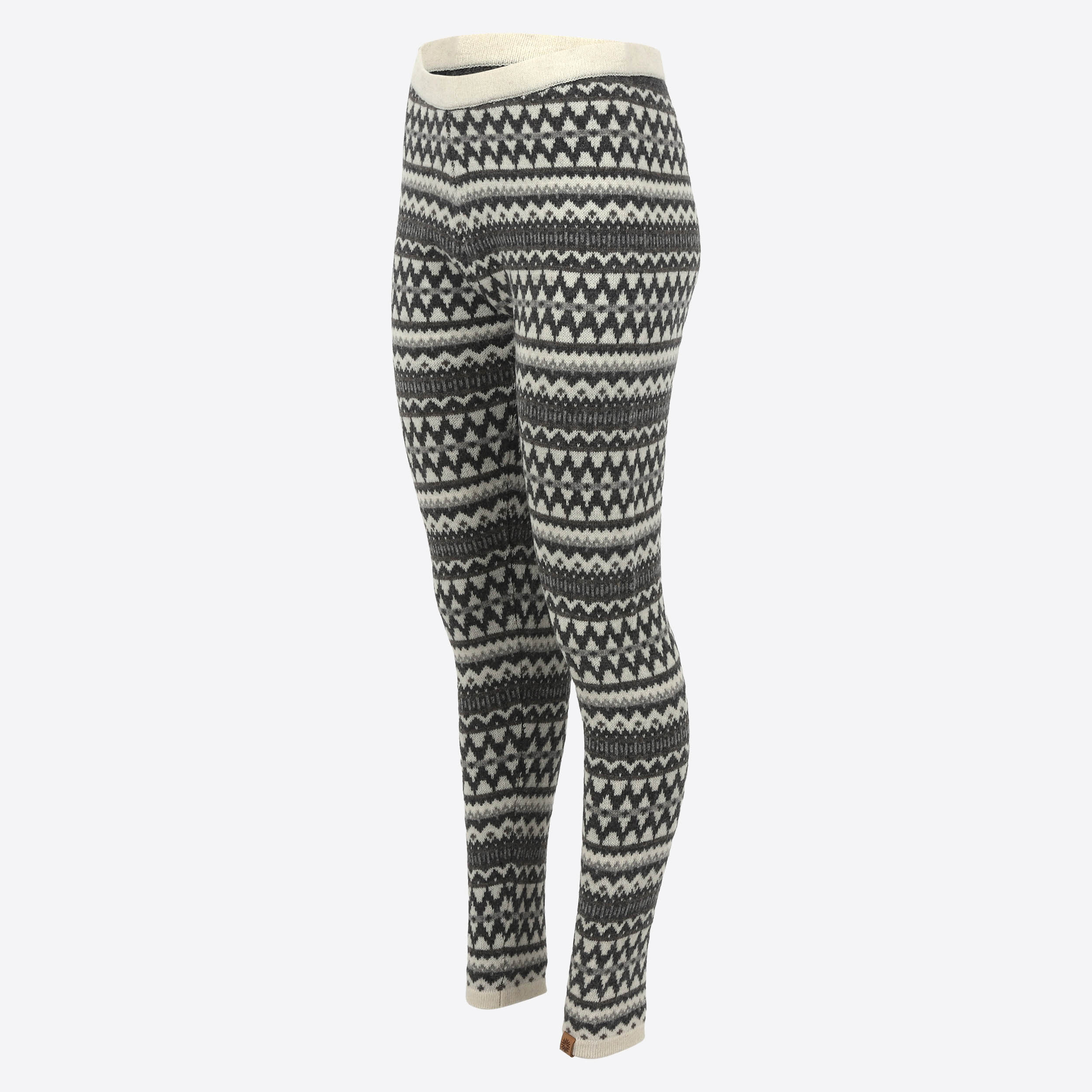 Miðfjall - leggings en laine à motifs nordiques traditionnels