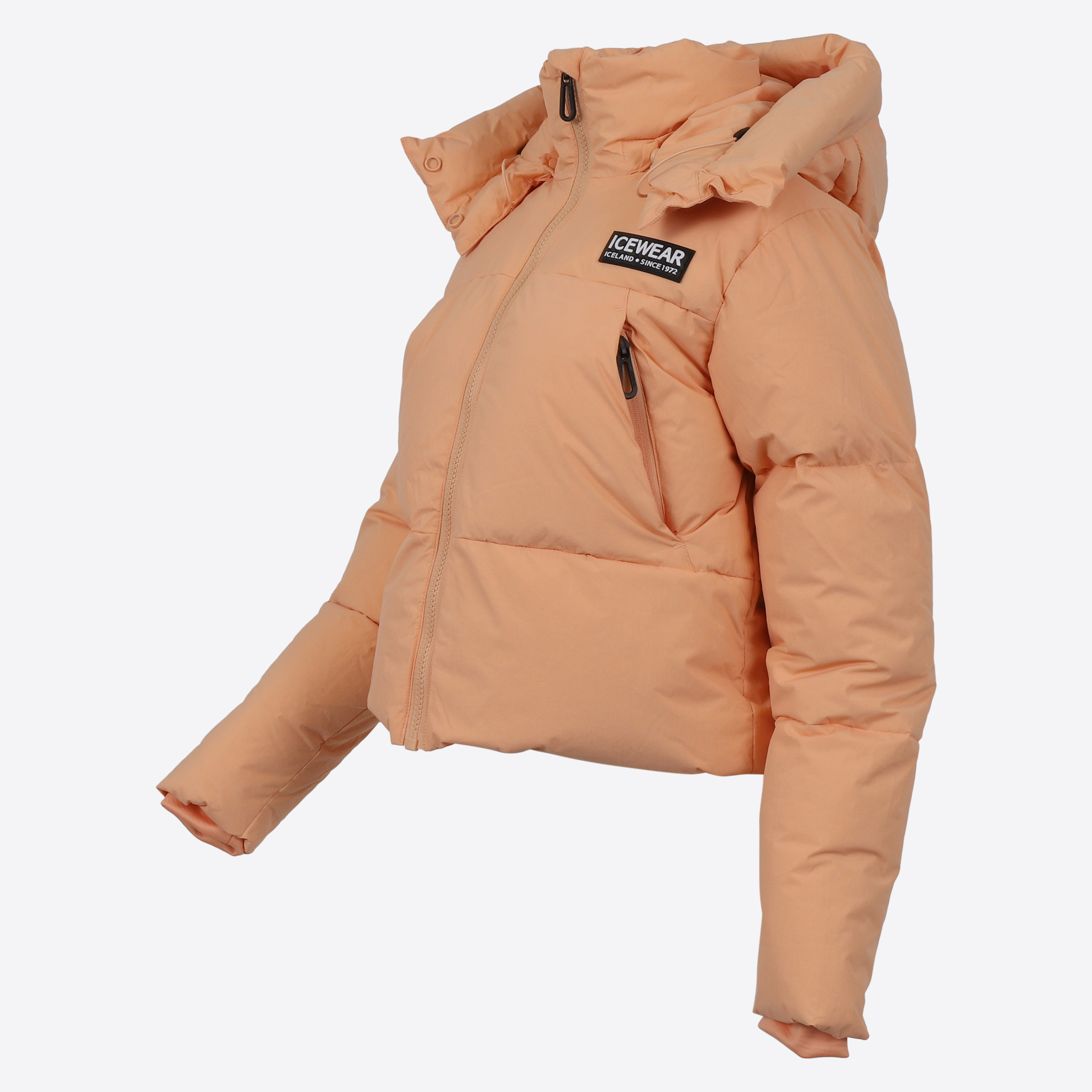 Borg short puffer down jacket
