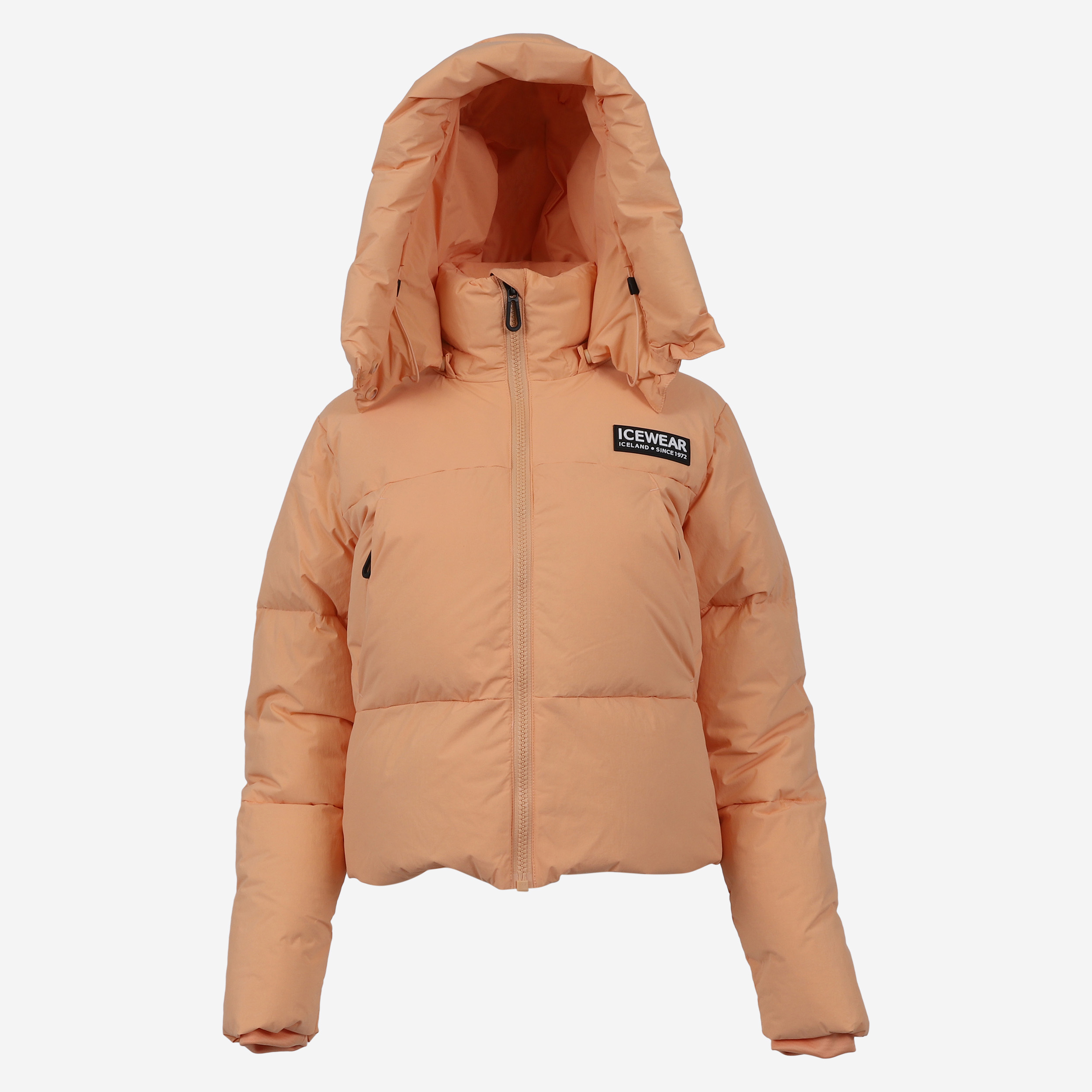 Borg short puffer down jacket