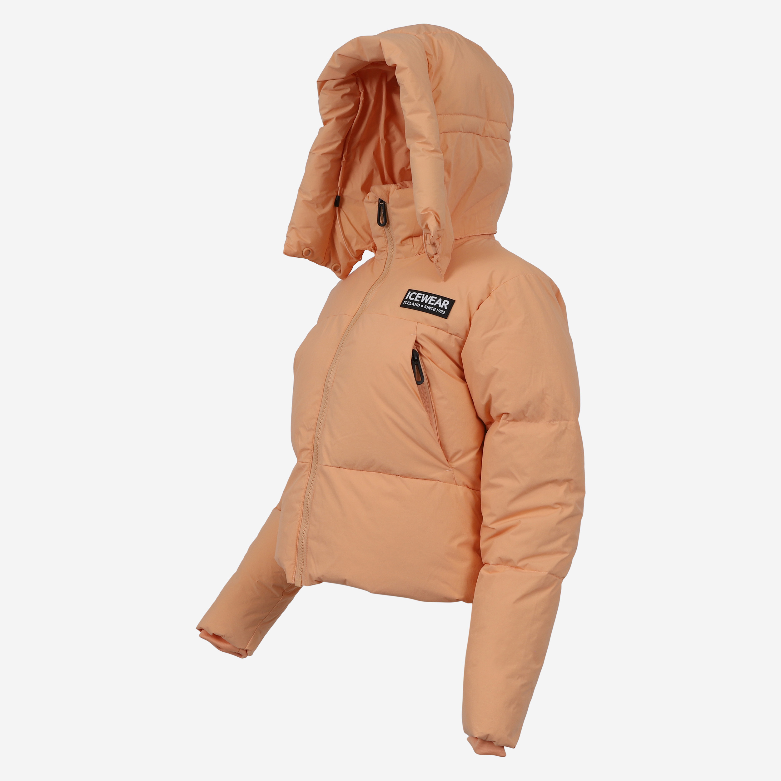 Borg short puffer down jacket