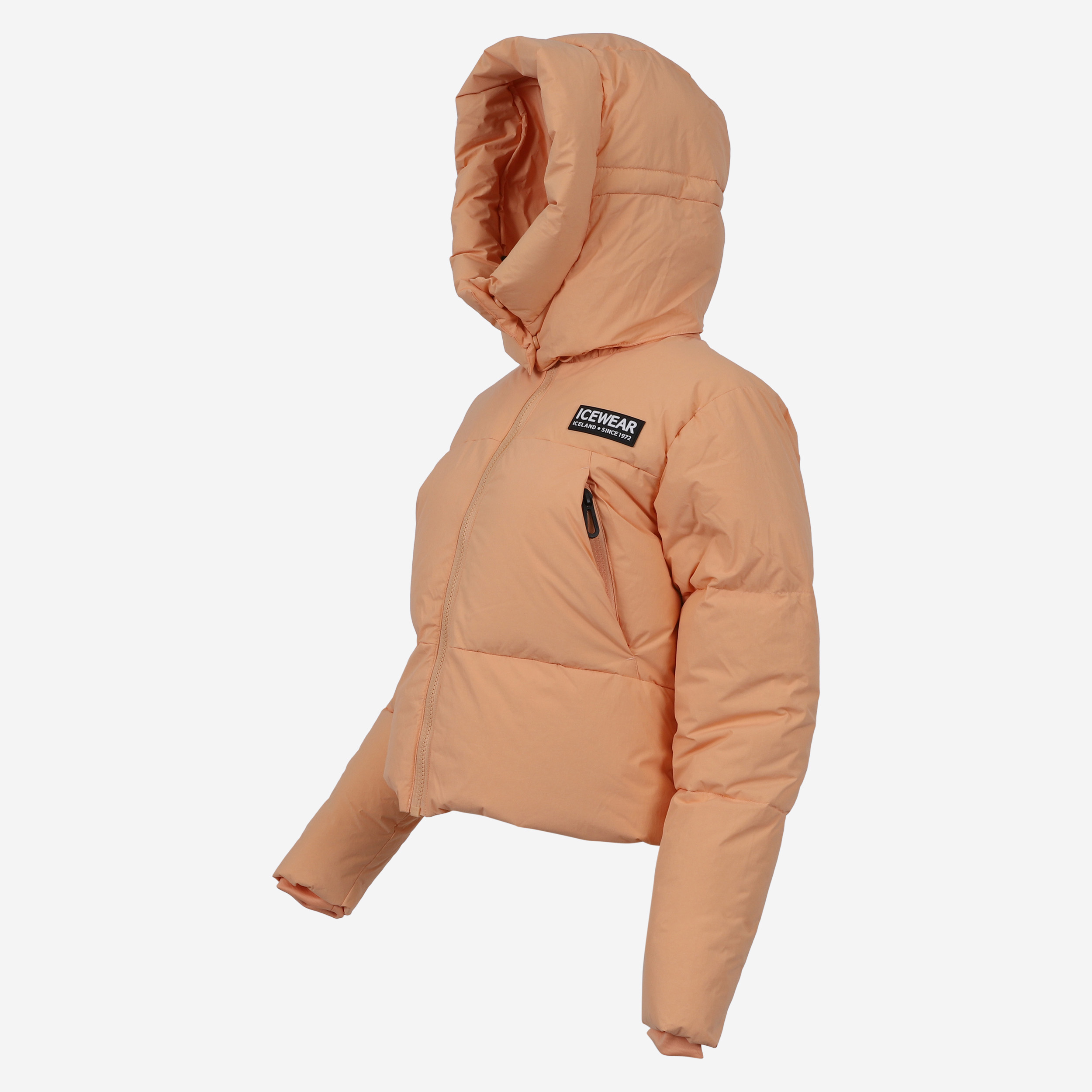 Borg short puffer down jacket