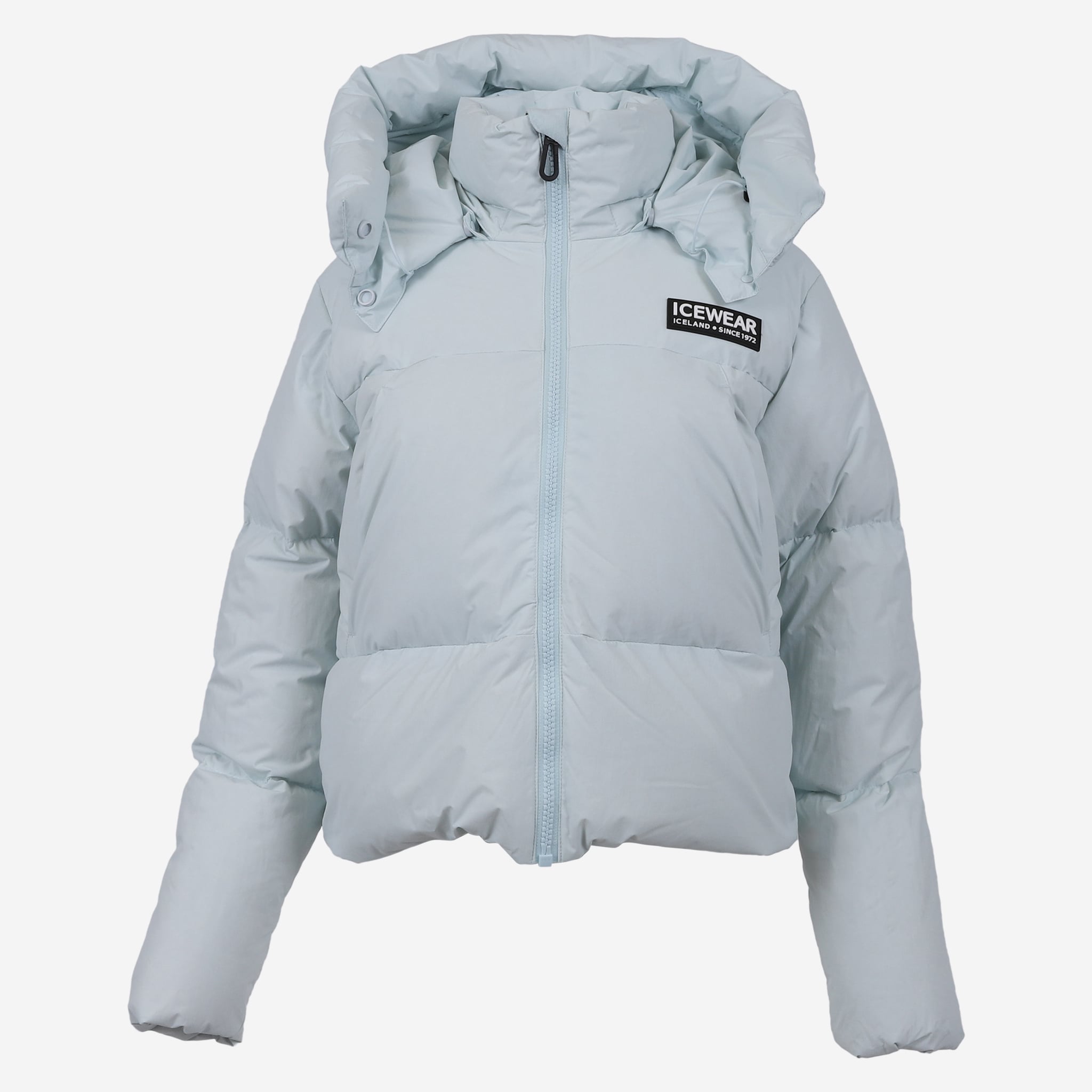 Borg short puffer down jacket