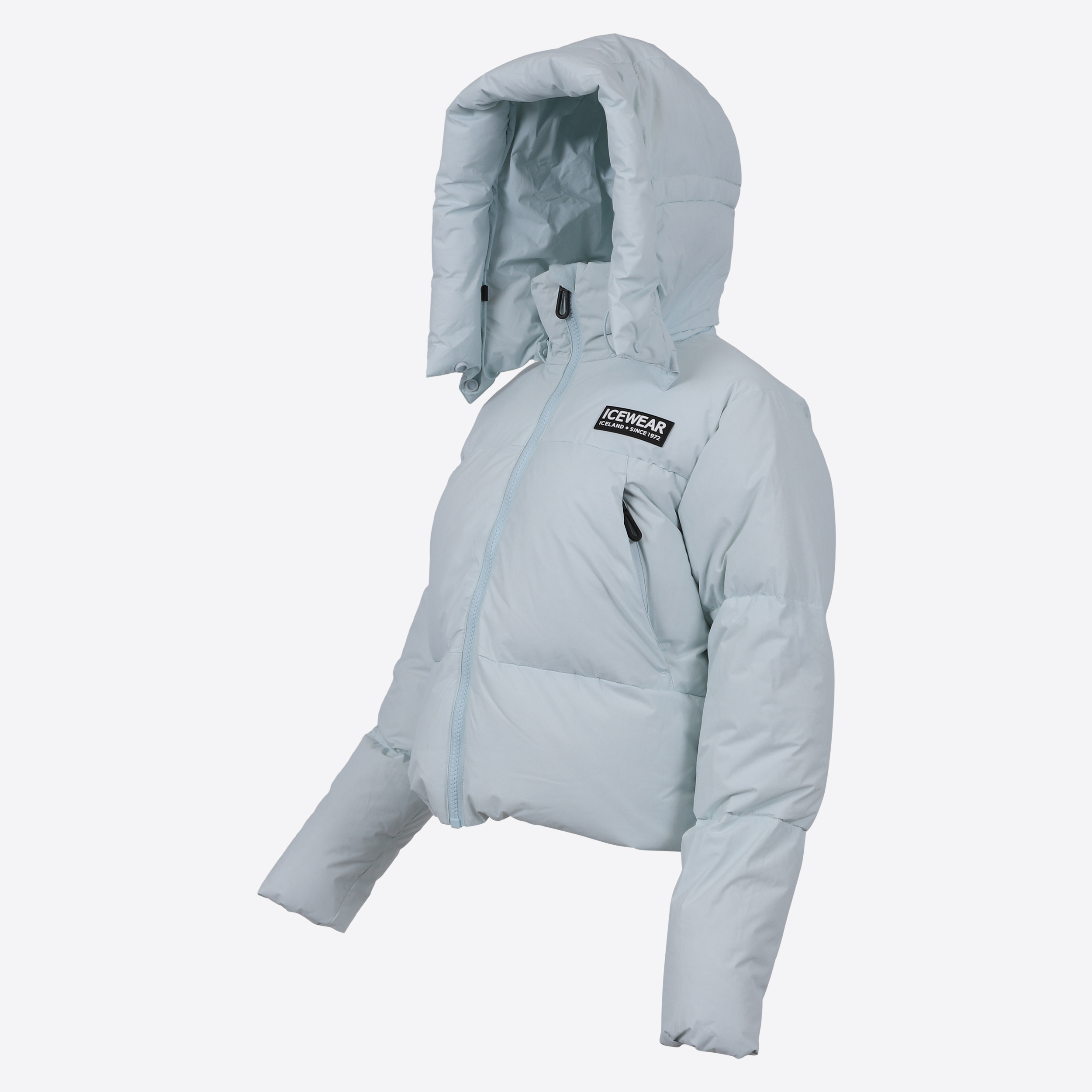 Borg short puffer down jacket