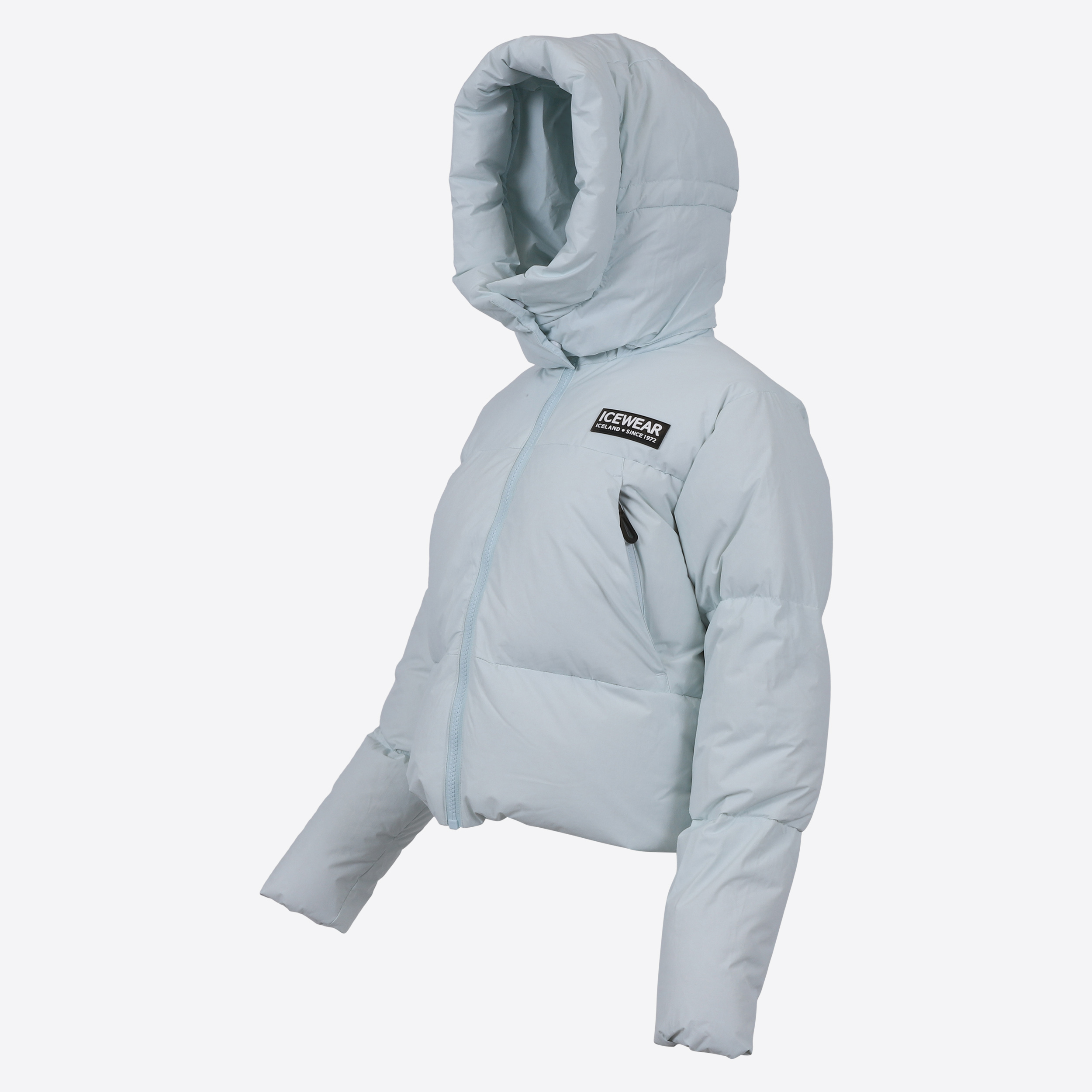 Borg short puffer down jacket